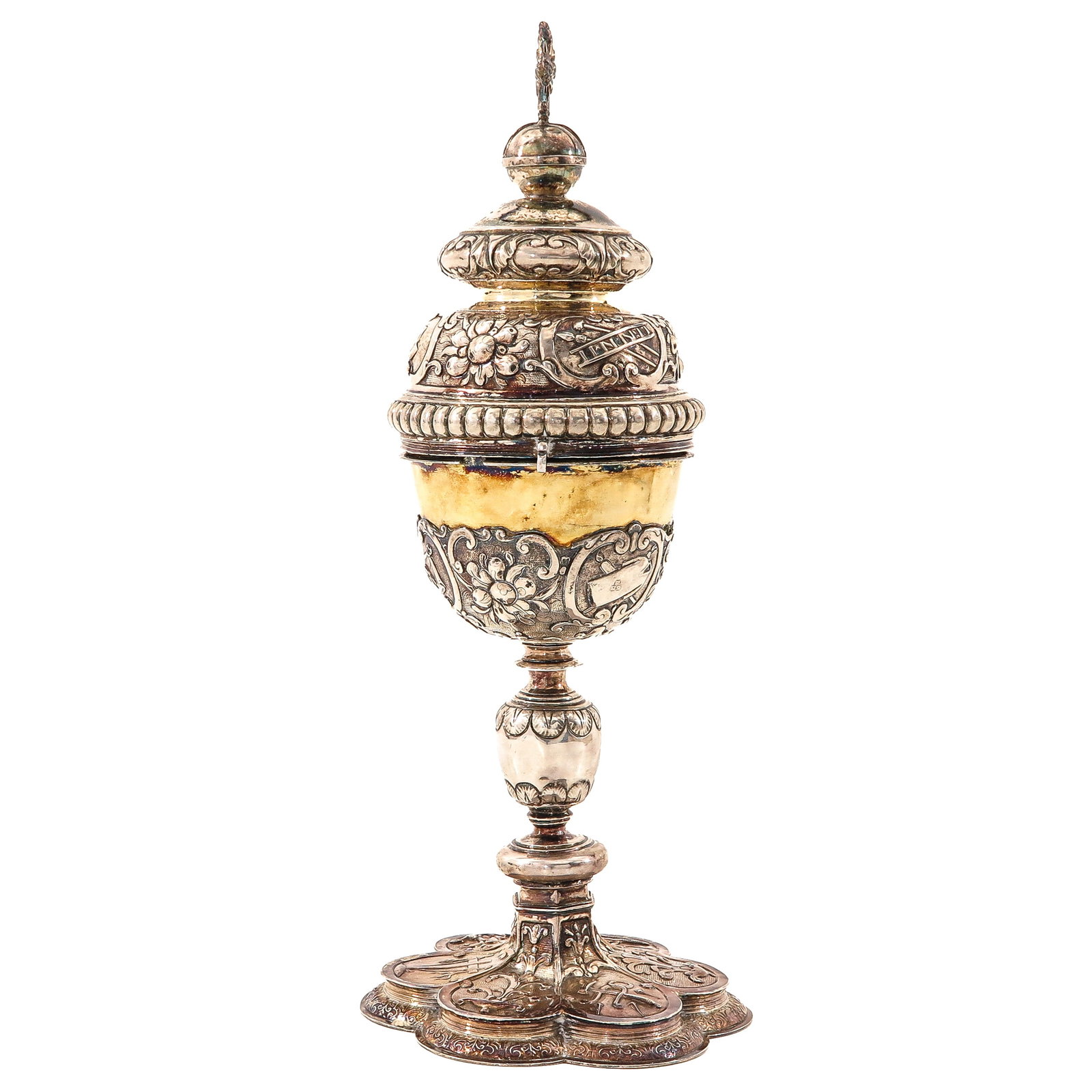 A 17th Century Solid Silver Ciborium - 2