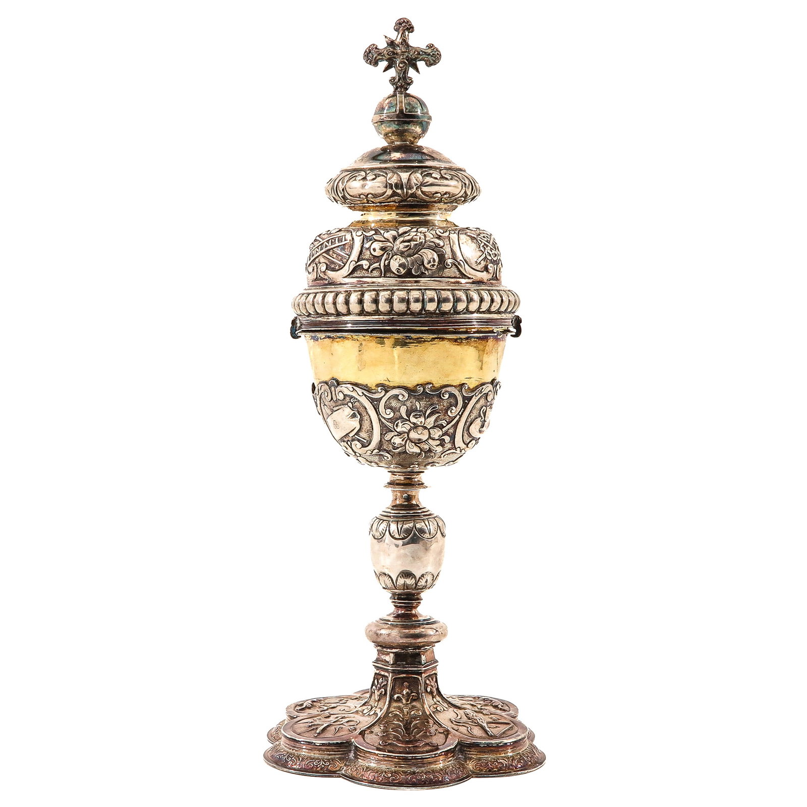 A 17th Century Solid Silver Ciborium - 3