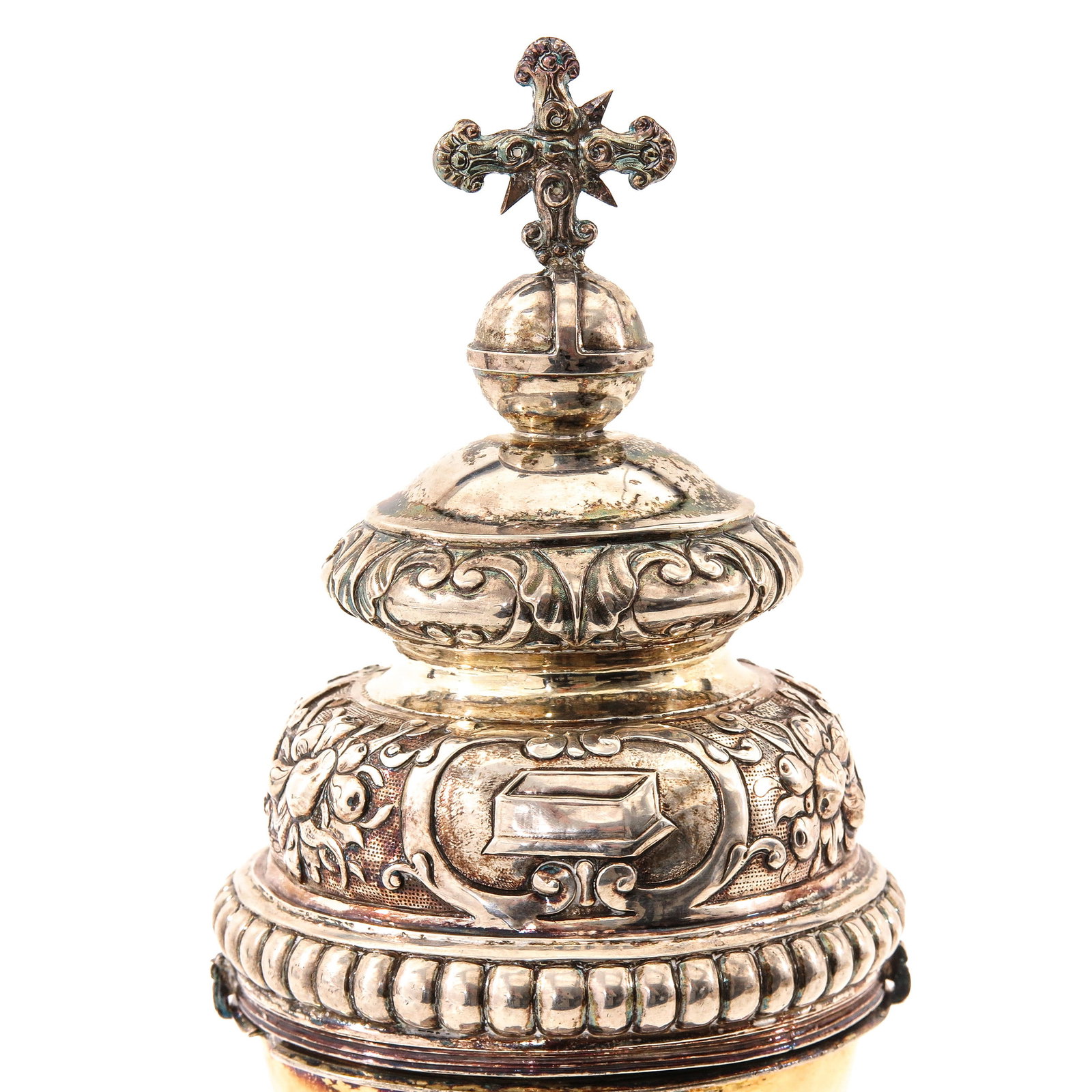 A 17th Century Solid Silver Ciborium - 8
