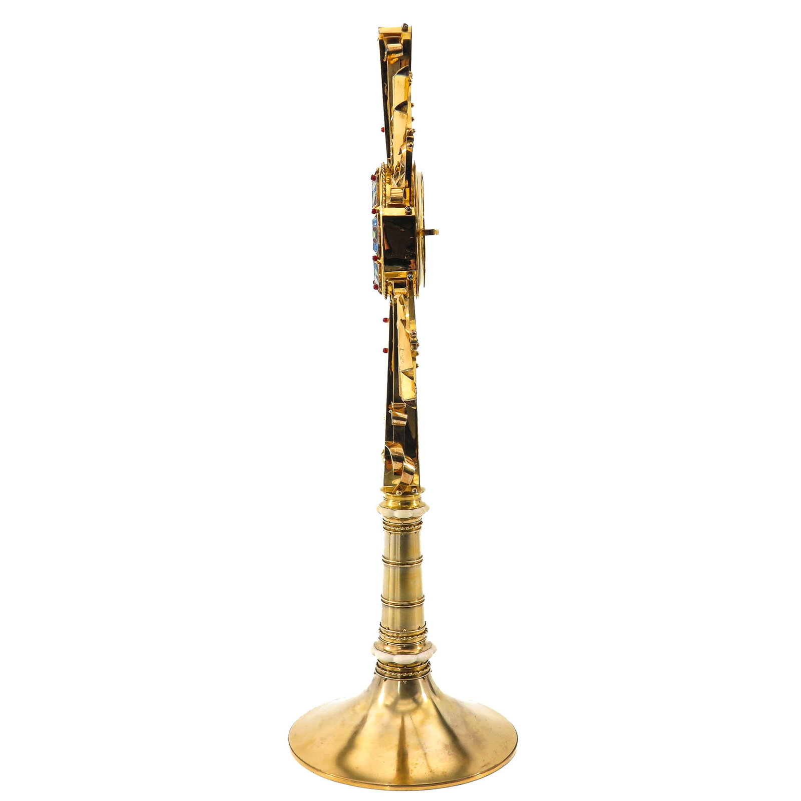 A Rare Solid Gilt Silver Monstrance - 2