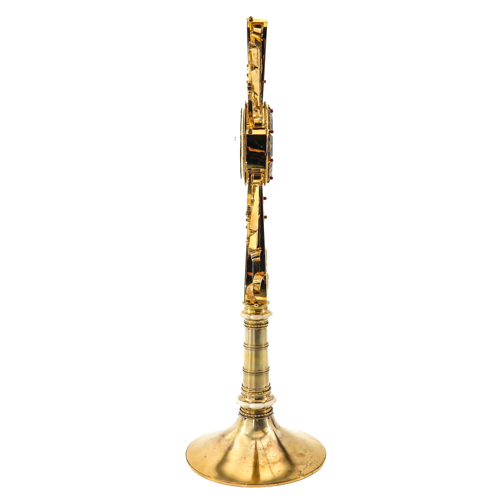 A Rare Solid Gilt Silver Monstrance - 4