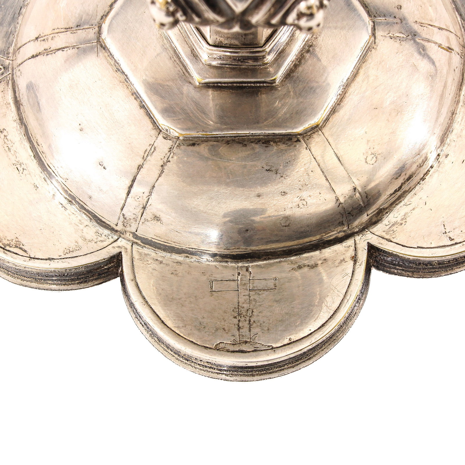A 17th Century Solid Silver Ciborium - 9