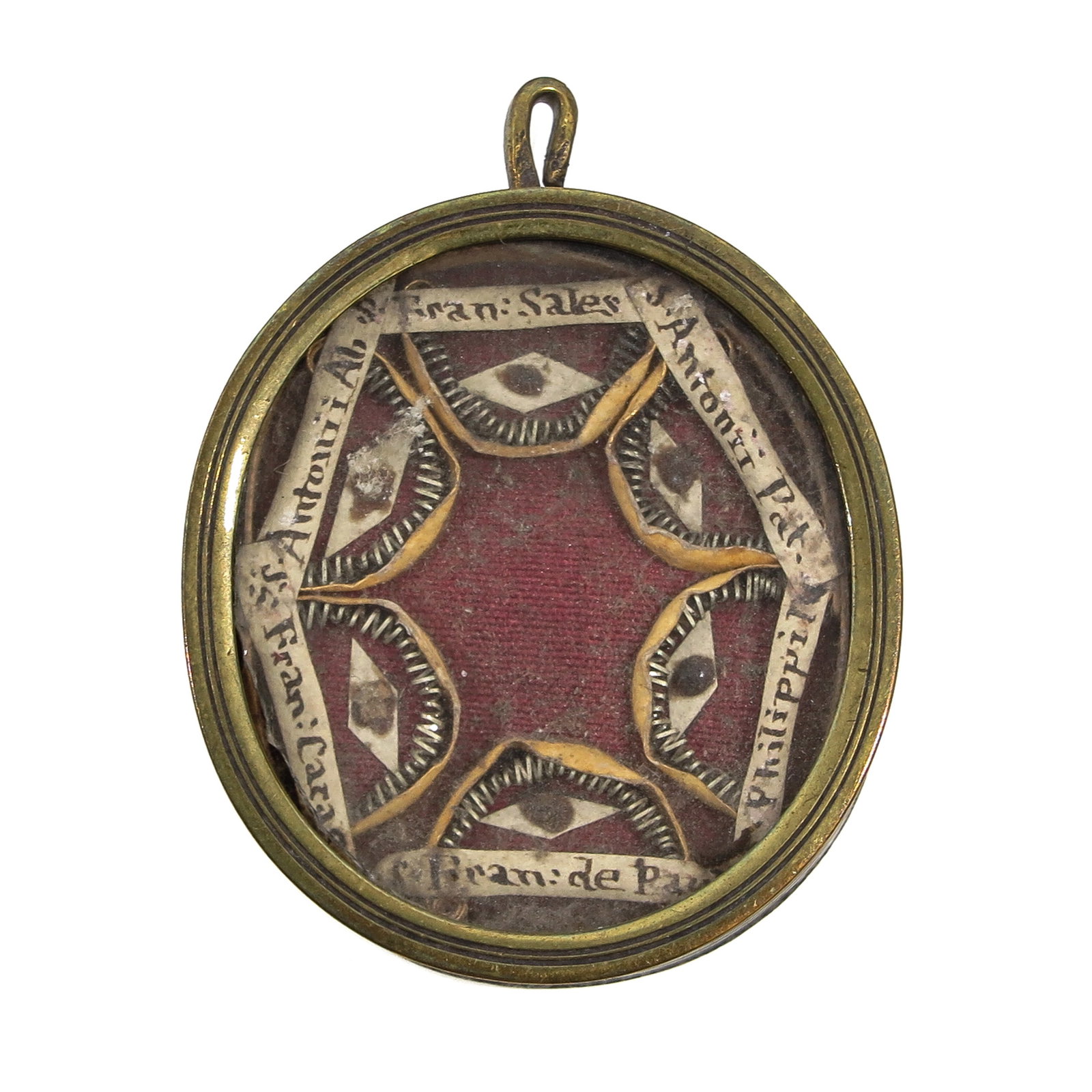 Sealed multi-theca: including a relic of Saint Antonii Patavini (patron of lost objects), with certificate, 4 x 5 cm., you are purchasing the case, the relics are a gift