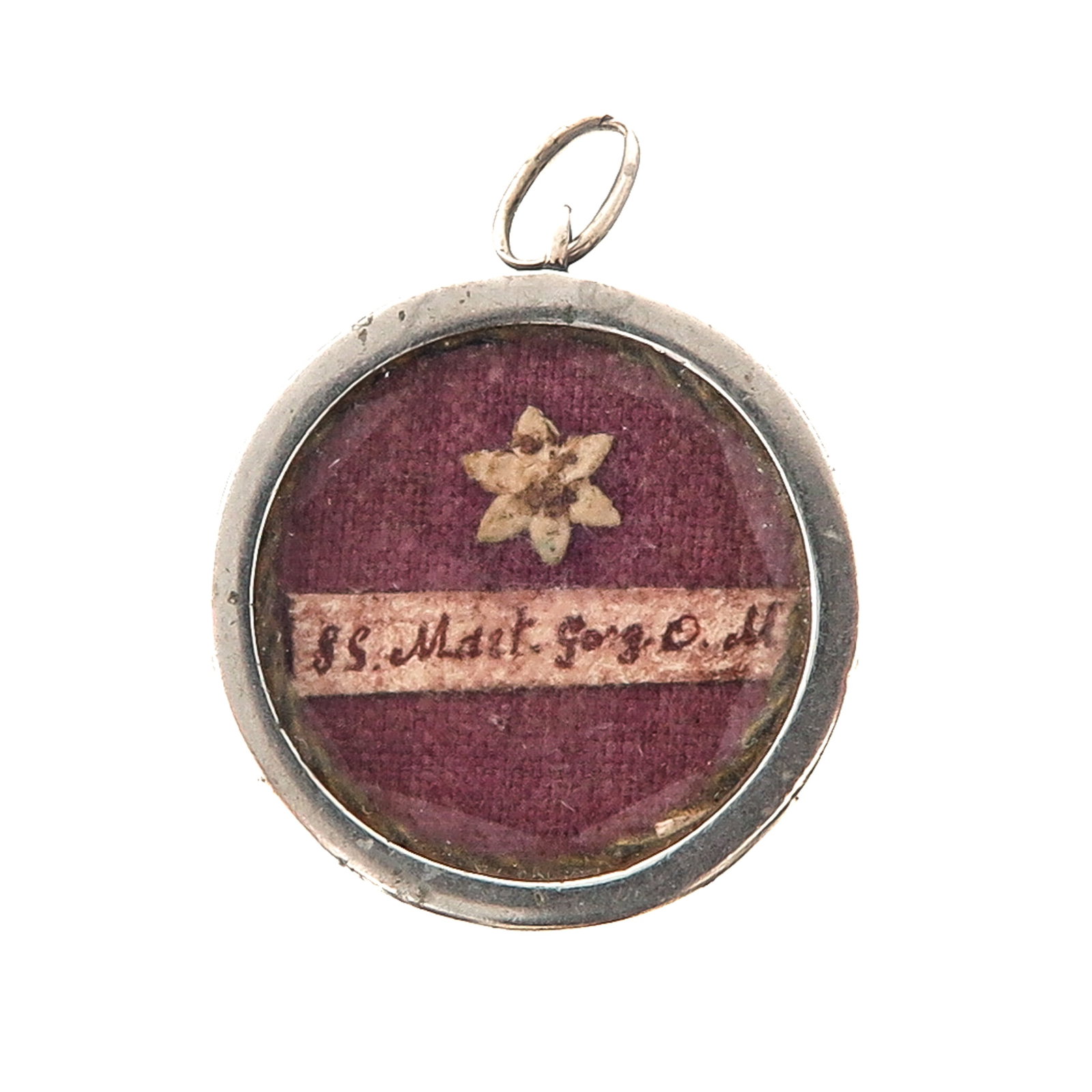 Sealed theca: containing relic of the Holy Martyrs of Gorcum (martyrs, patron of the Catholic faith in the Netherlands), with certificate, diameter 2.5 cm., you are purchasing the reliquary, the relics are a gift