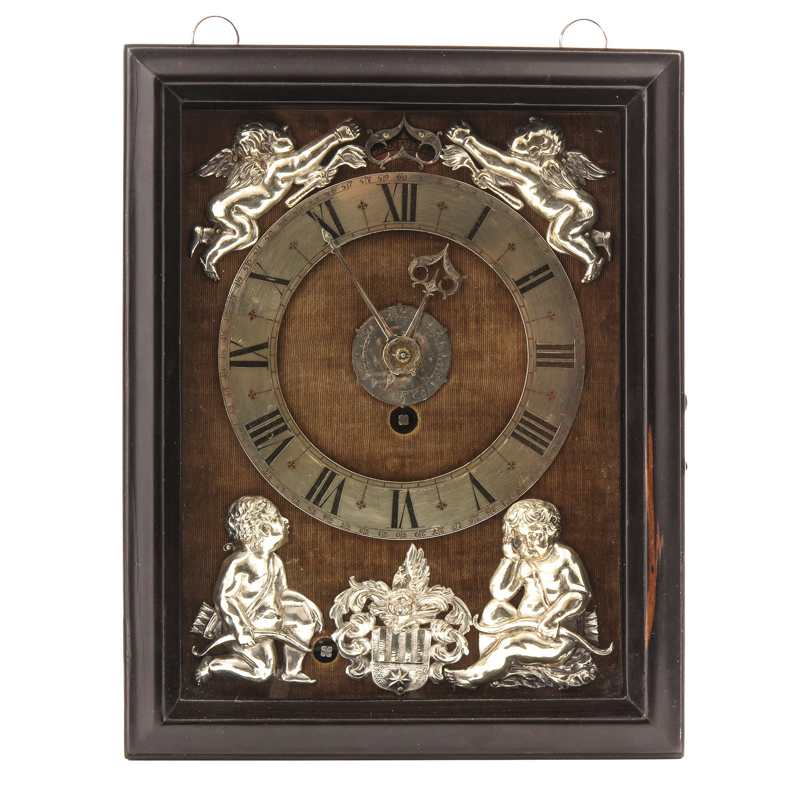 A Very Rare Haagsche Clock: by Severijn Oosterwijck, commissioned for the aesculapius ( general practitioner ) of Huygens, the inventor of the famous pendulum clock. Unique with date indication and alarm and in fantastic