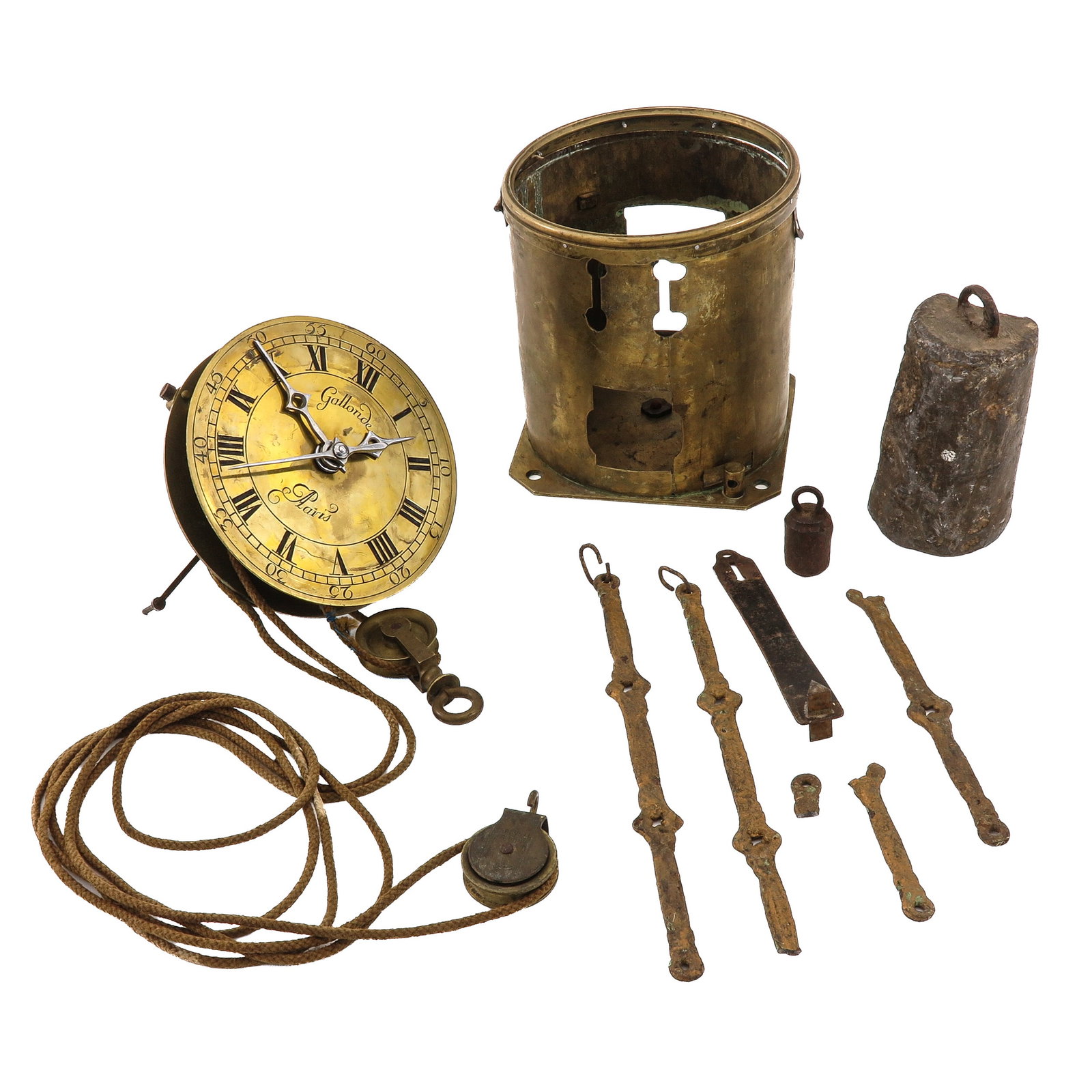 A Regulator: Paris, signed Gallonde, height 16 cm.