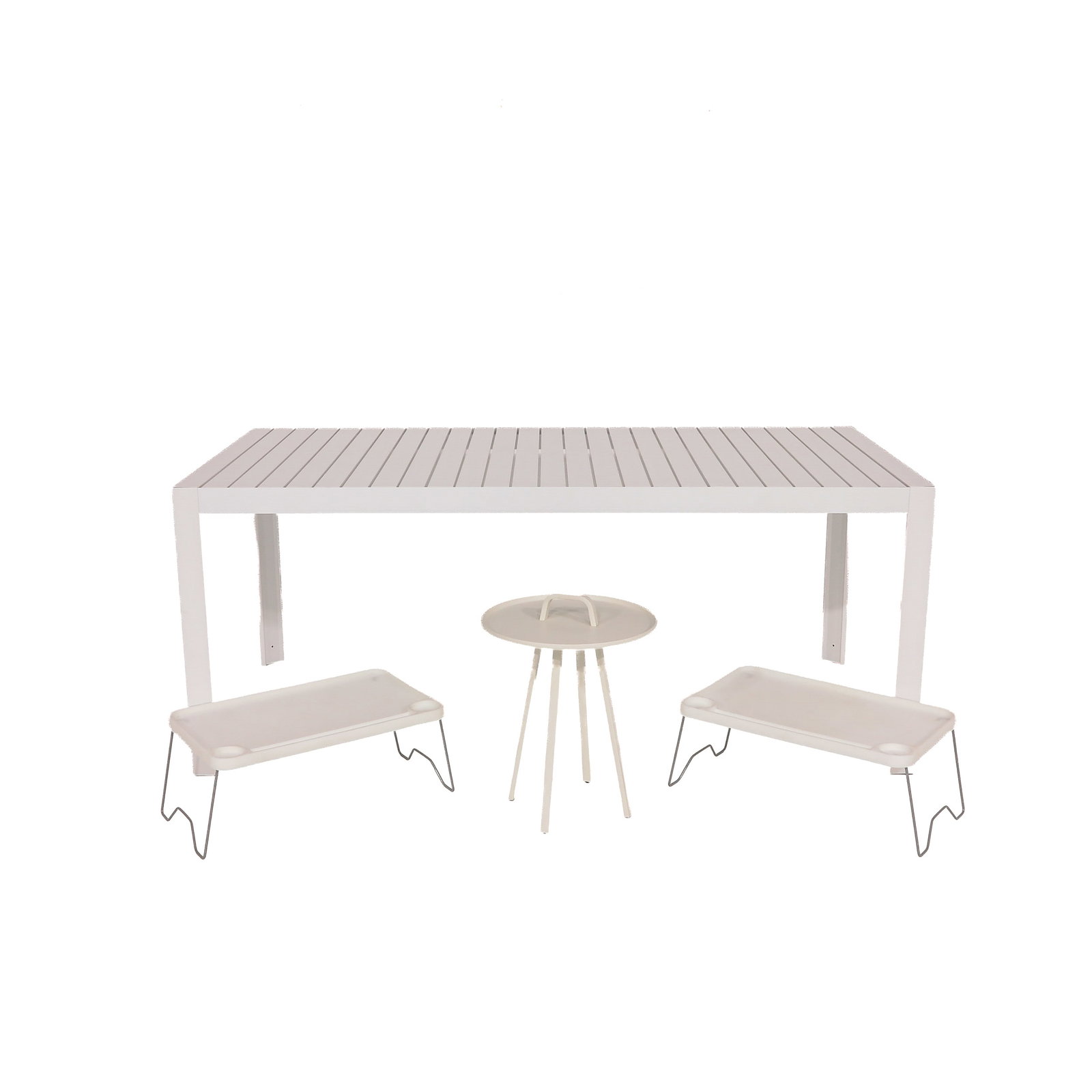 A Group of Modern Garden Furniture: consisting of various modern garden furniture, including Montis, table 180 x 73 x 90 cm.