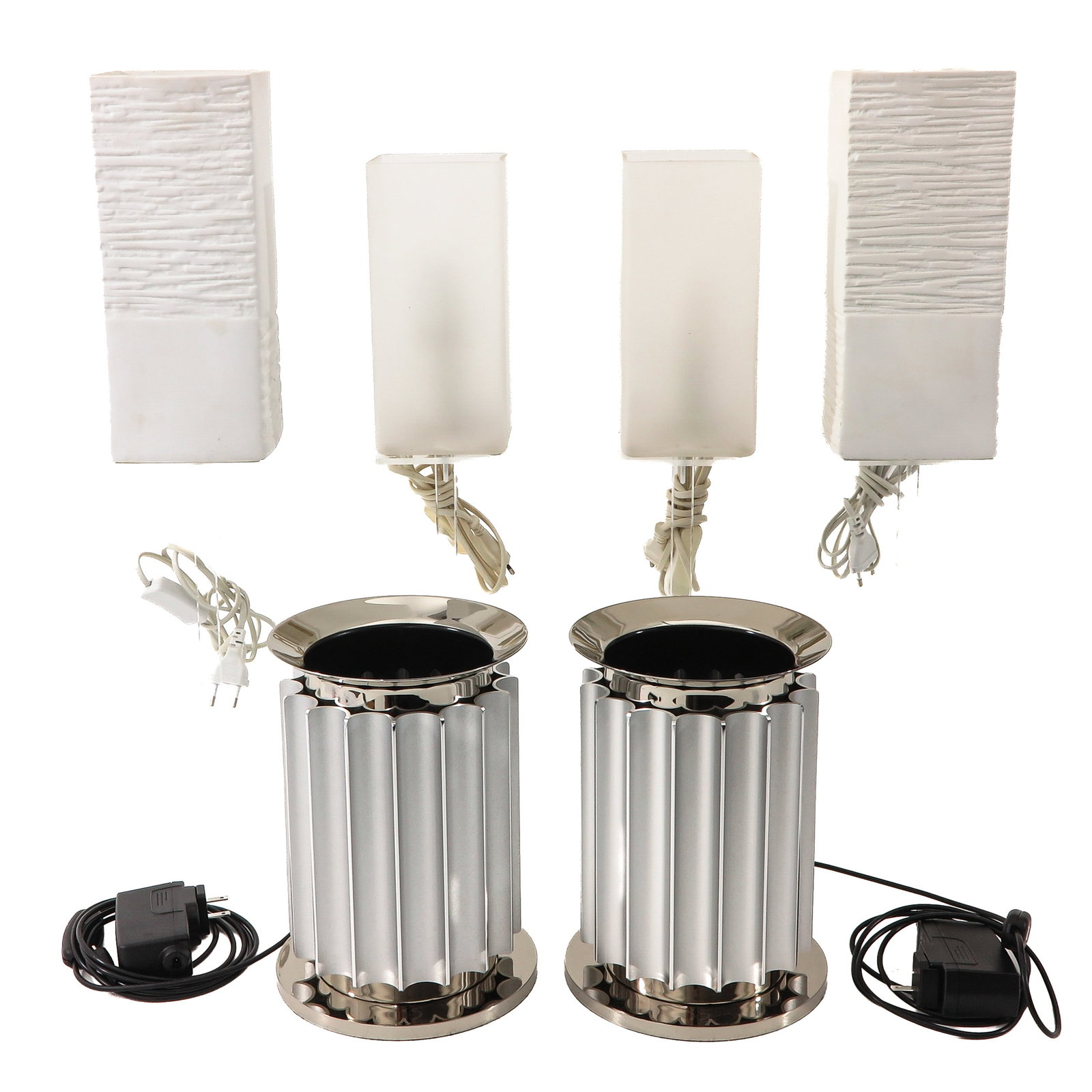 A Collection of Lighting Including a Pair of Flos Taccia Table Lampes (1 of 10)