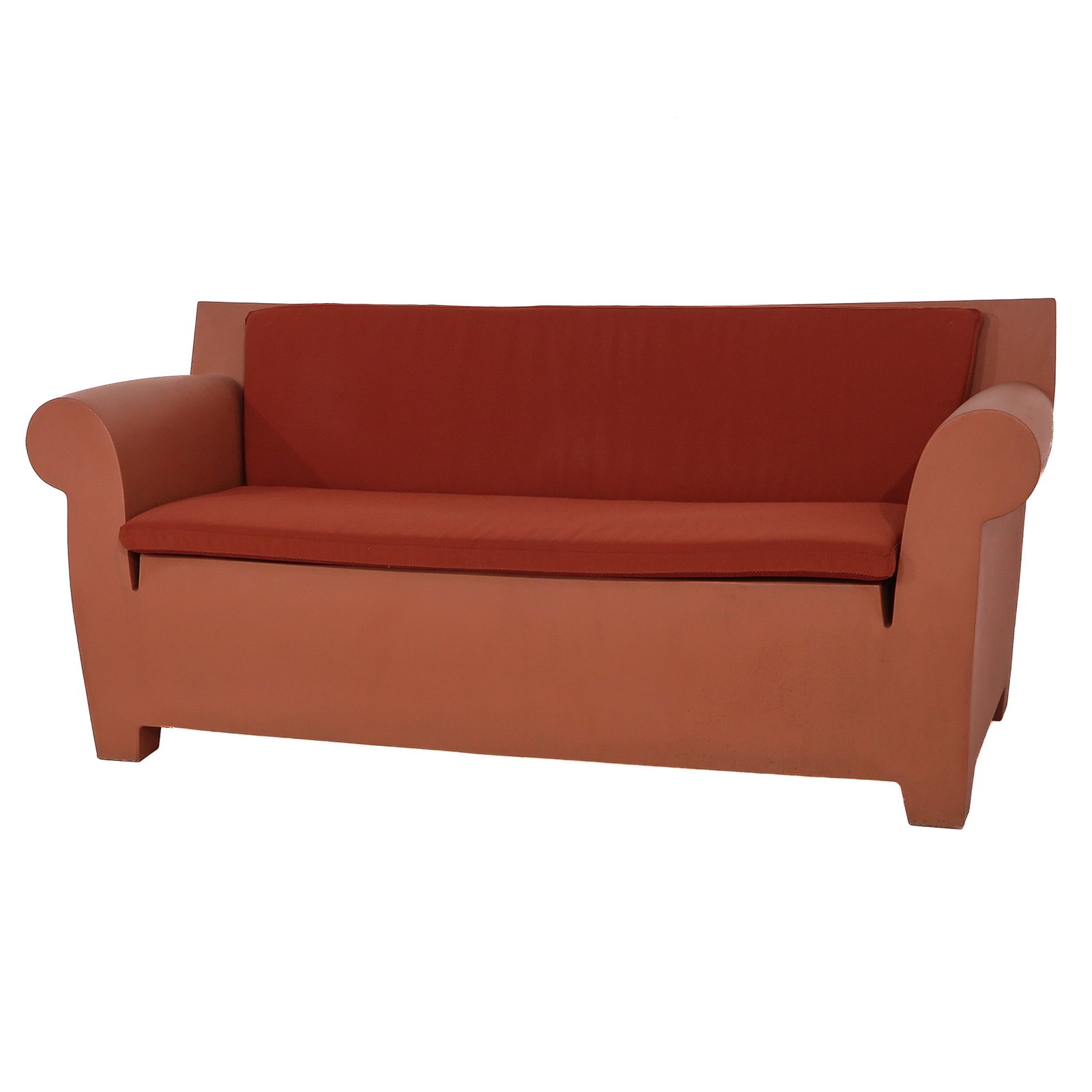 A Kartell Garden Bench: Kartell, Bubble Club, designed by Philippe Starck, 189 x 75 x 76 cm.