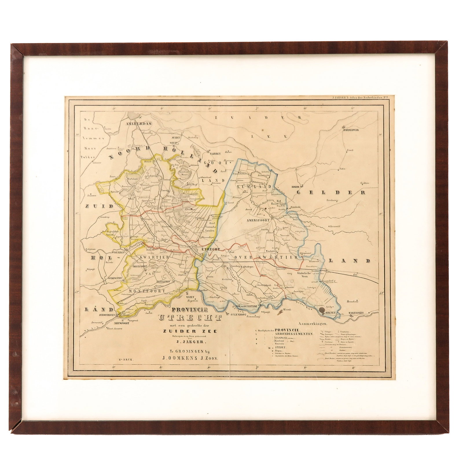 A Map of Utrecht: of the province of Utrecht, J. Oomkens, J. Zoon, from Atlas Minor Amsterdam 1630, 39 x 33 cm.