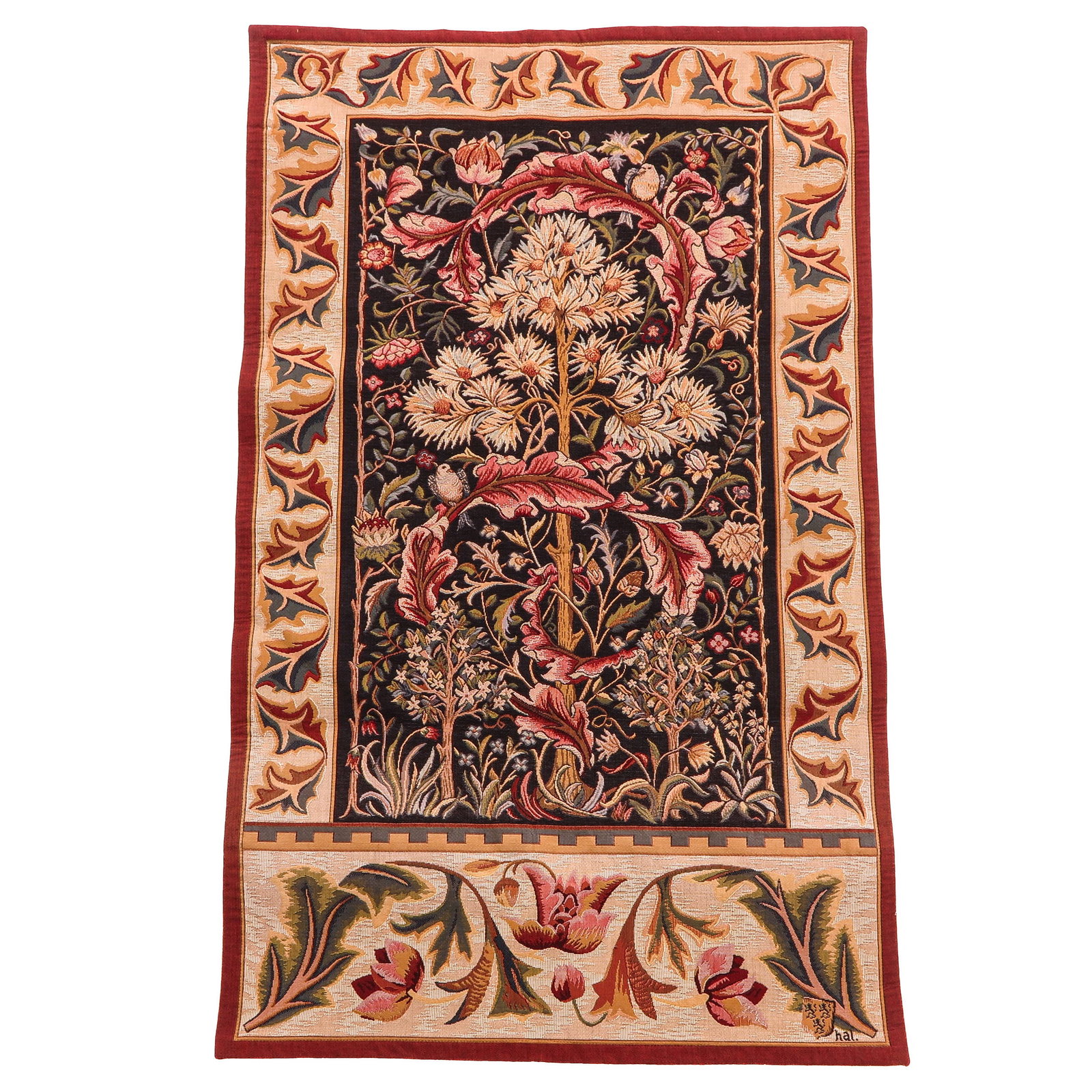 A Tapestry: executed with a rich floral decoration, 72 x 120 cm.
