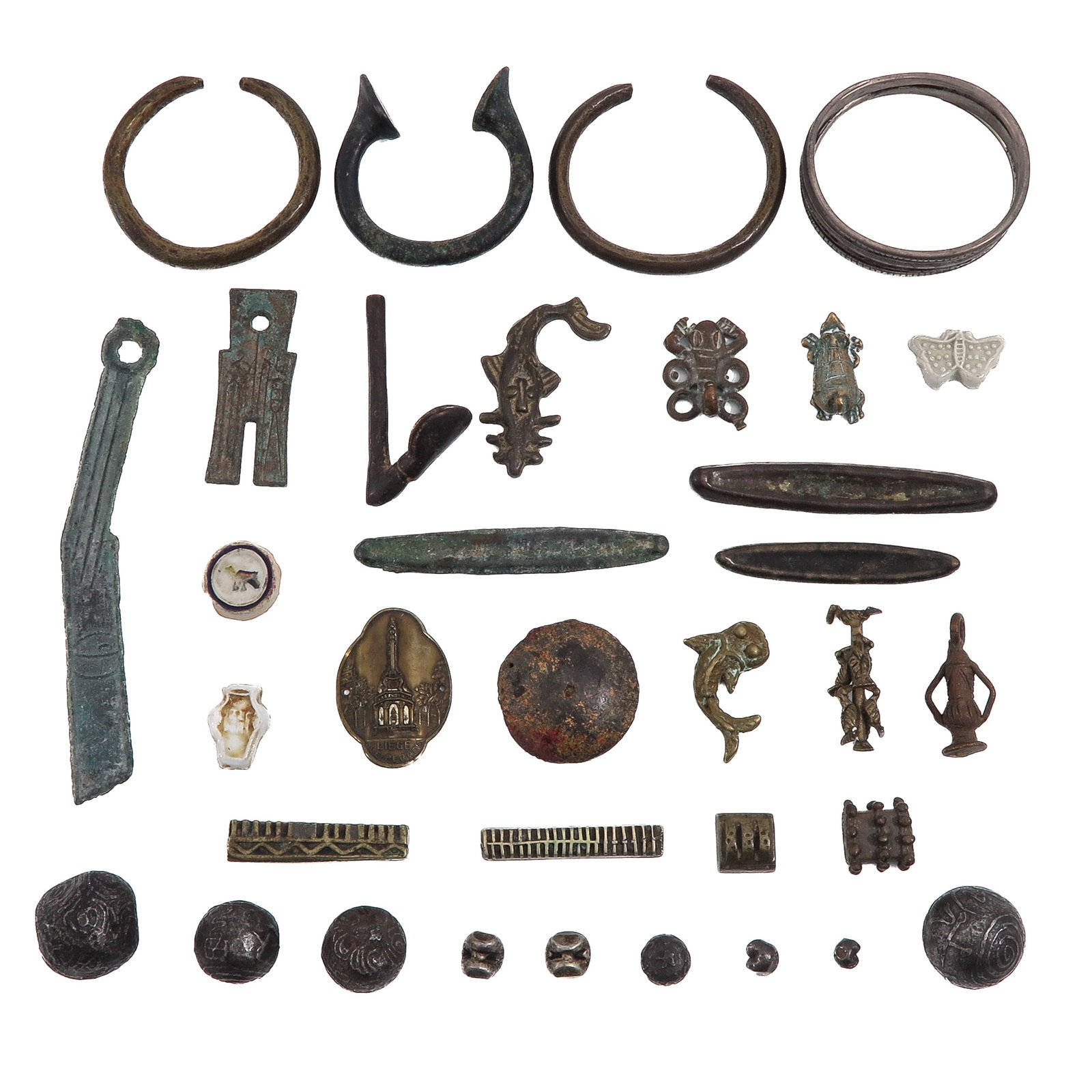 A Collection of Archeological Finds: consisting of various collections of archaeological finds, including canoe money