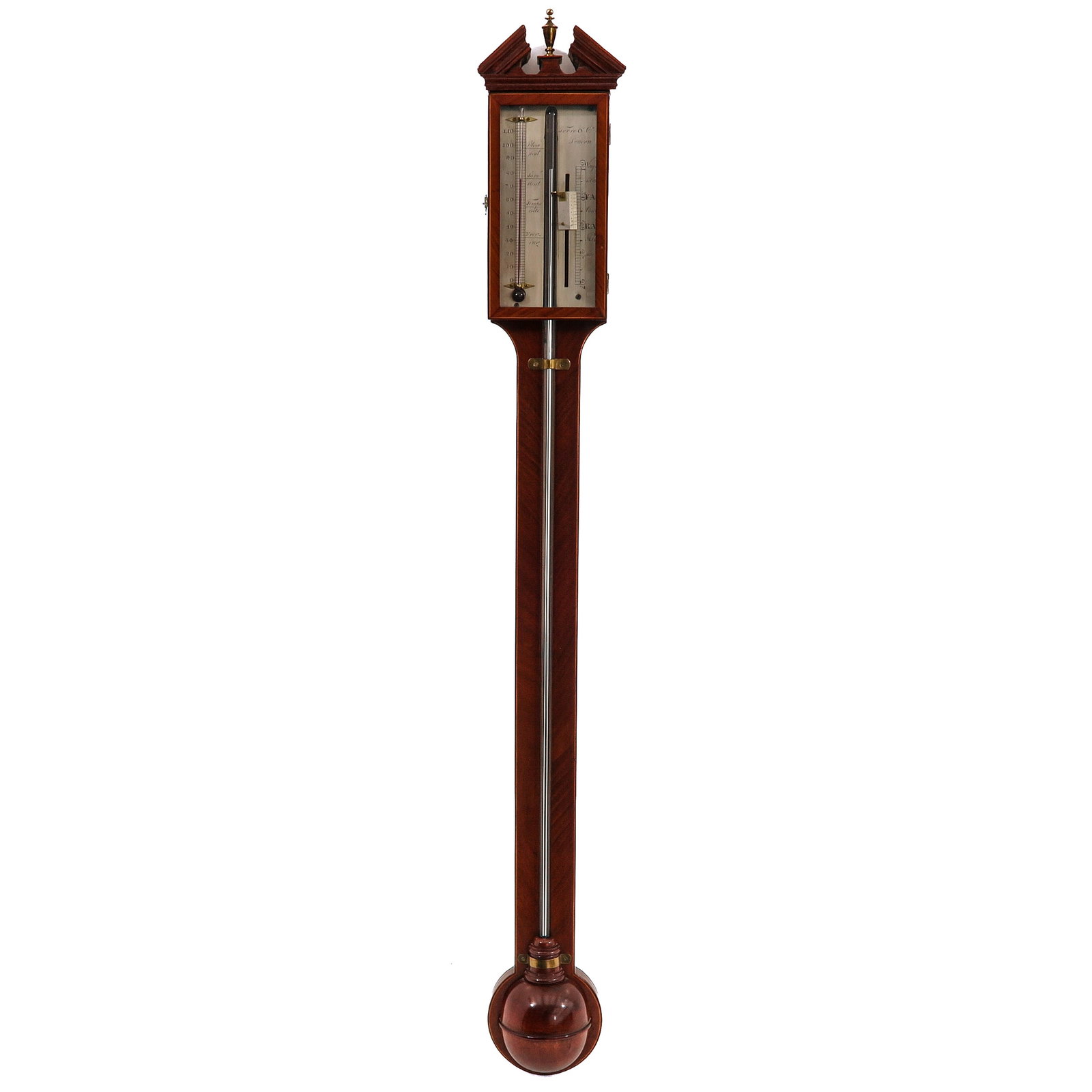 A Stick Barometer: signed Torre & Co.,London, ca. 1850, height 98 cm.