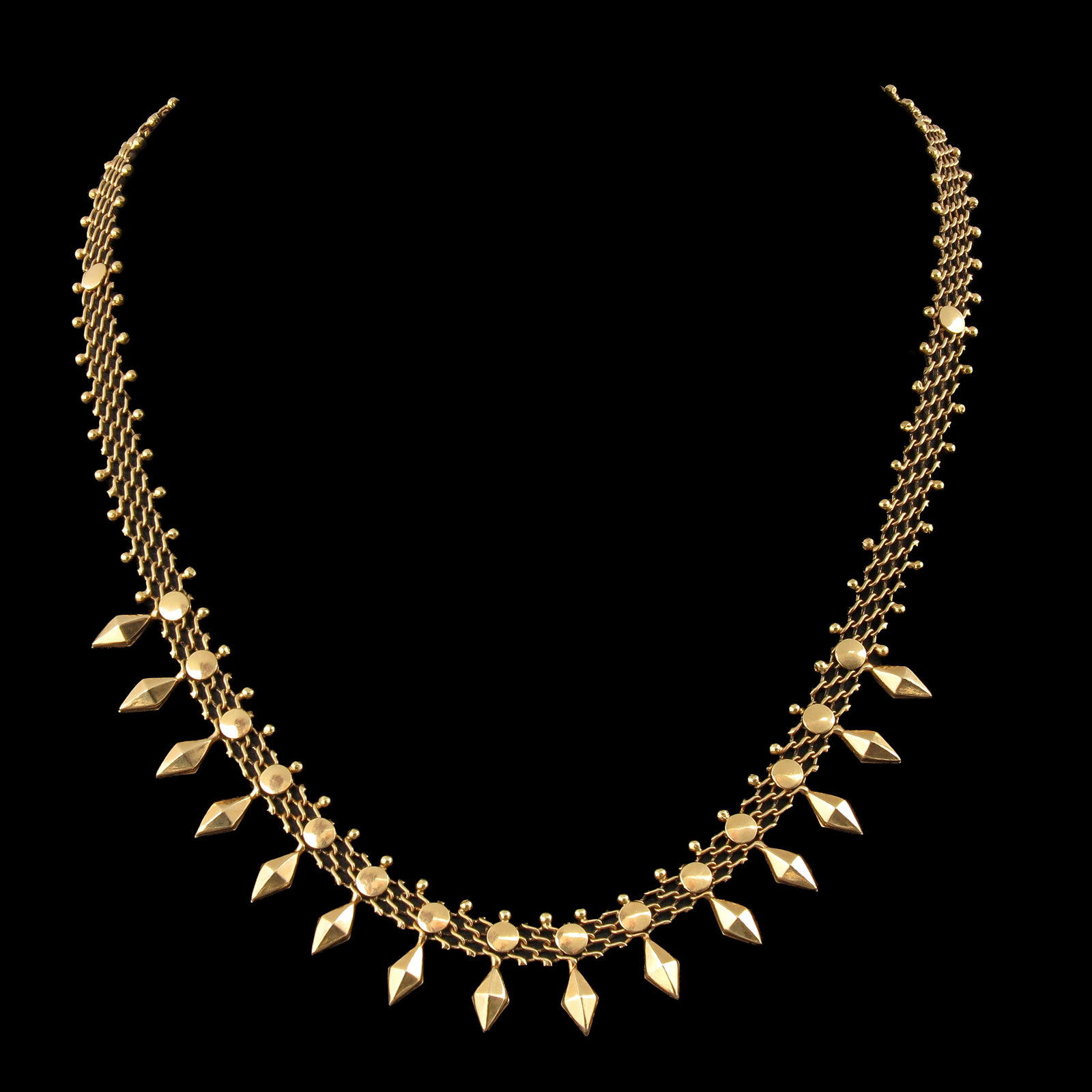 A 14KG Nekclace: 14 Krt. gold, length 40 cm.