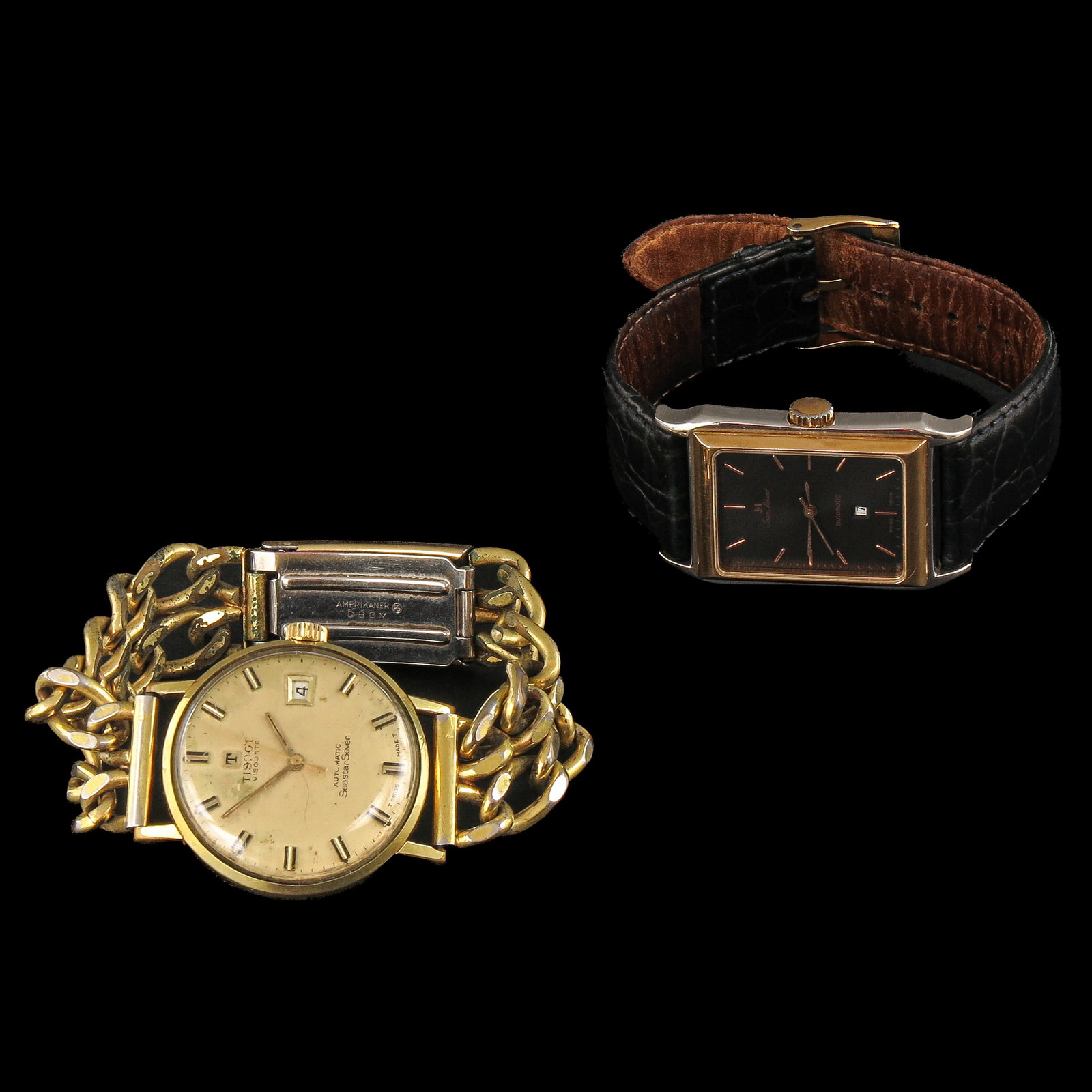 A Lot of 2 Watches: consisting of 2 watches, including a Tissot Seastar Seven Automatic, case diameter 34 mm.