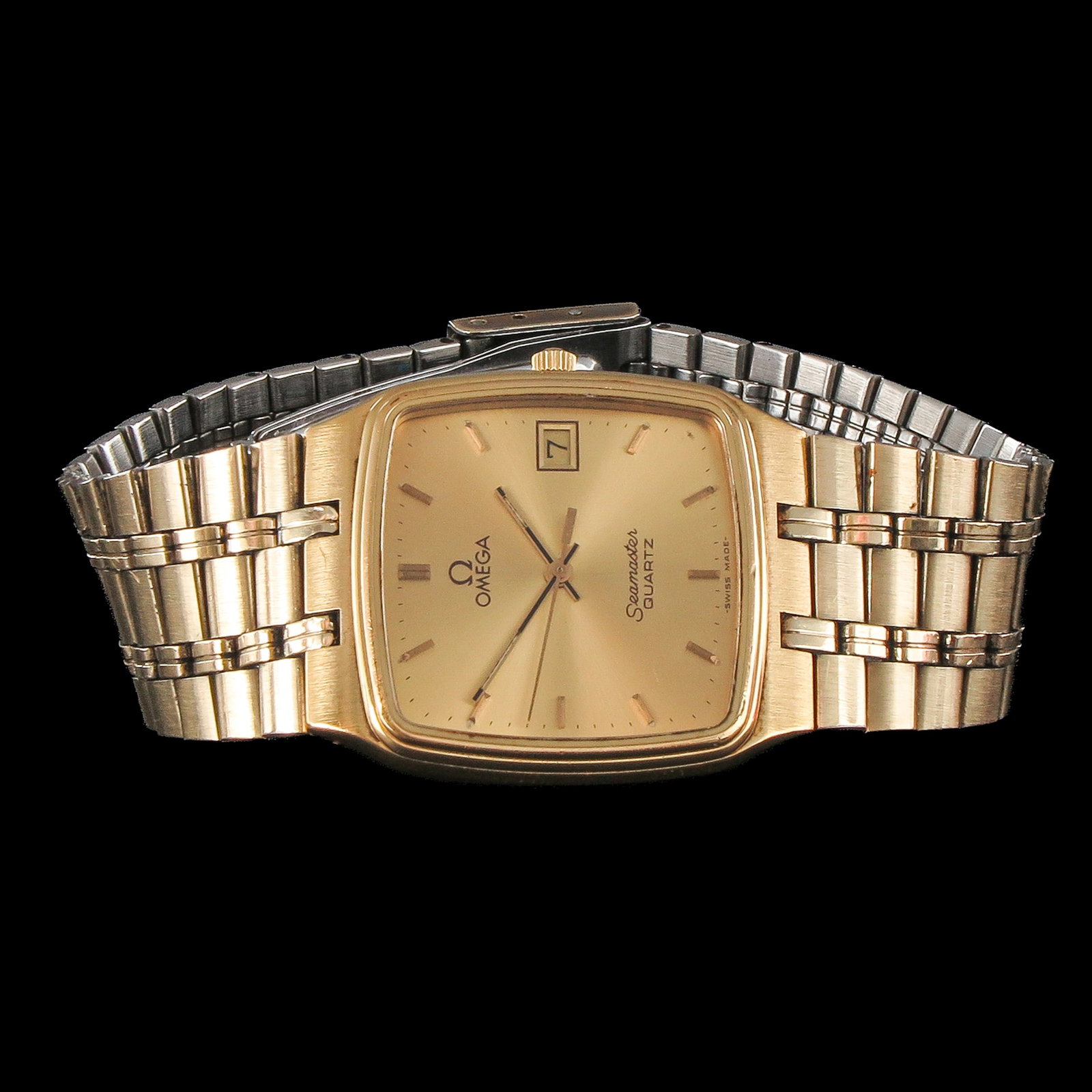 A Men's Omega Seamaster Watch: Omega, Seamaster, Quartz, case diameter 30 mm. with box.