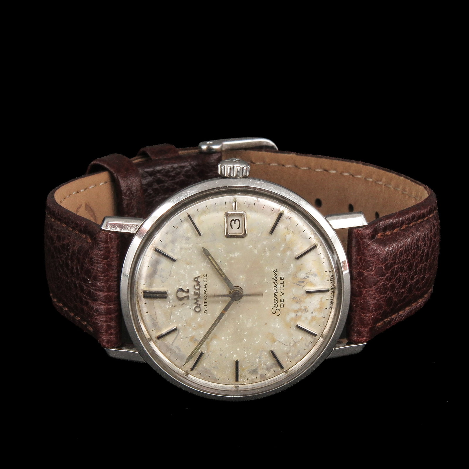 A Men's Omega Watch: Omega, Seamaster, automatic, case diameter 34 mm.