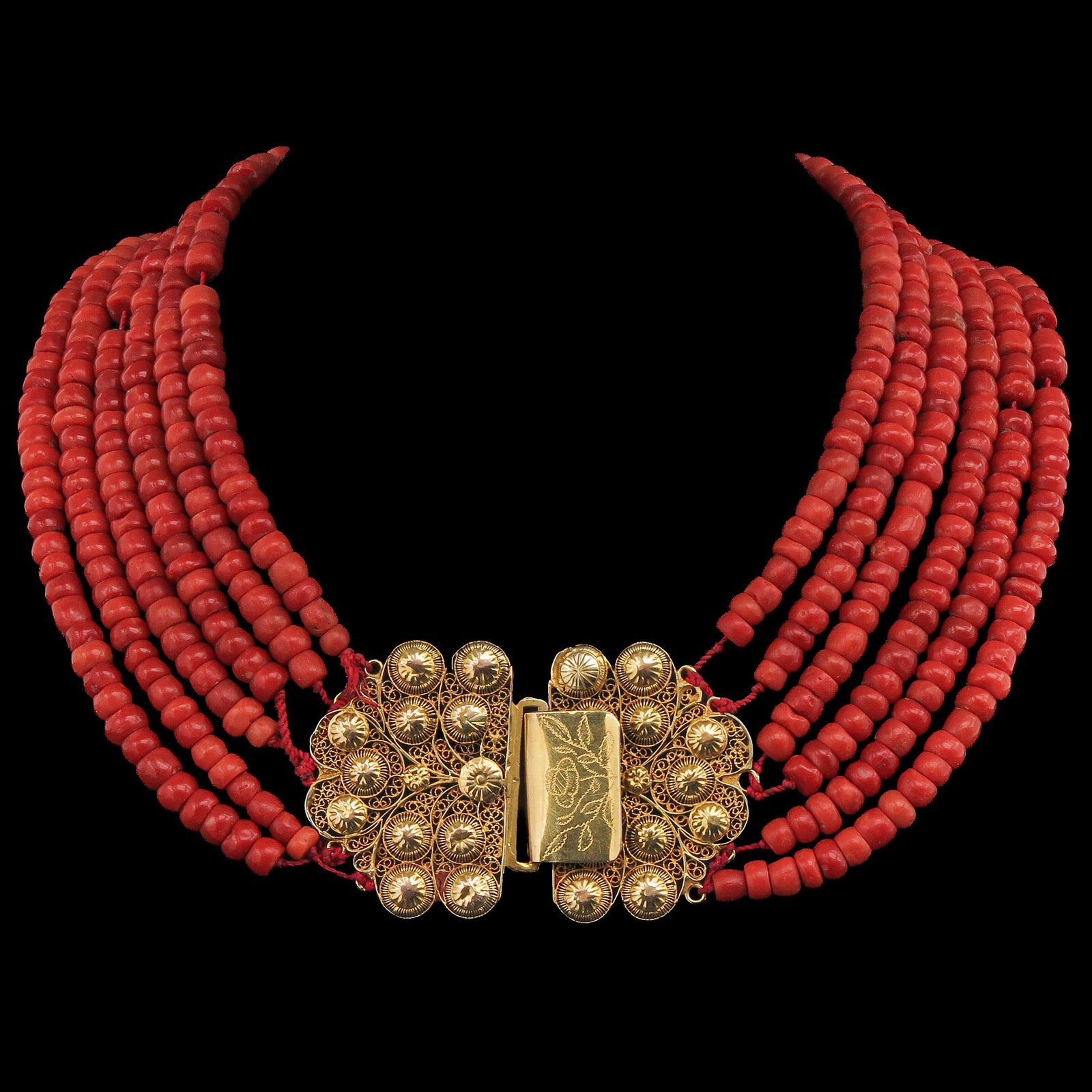 A Red Coral Necklace (1 of 5)
