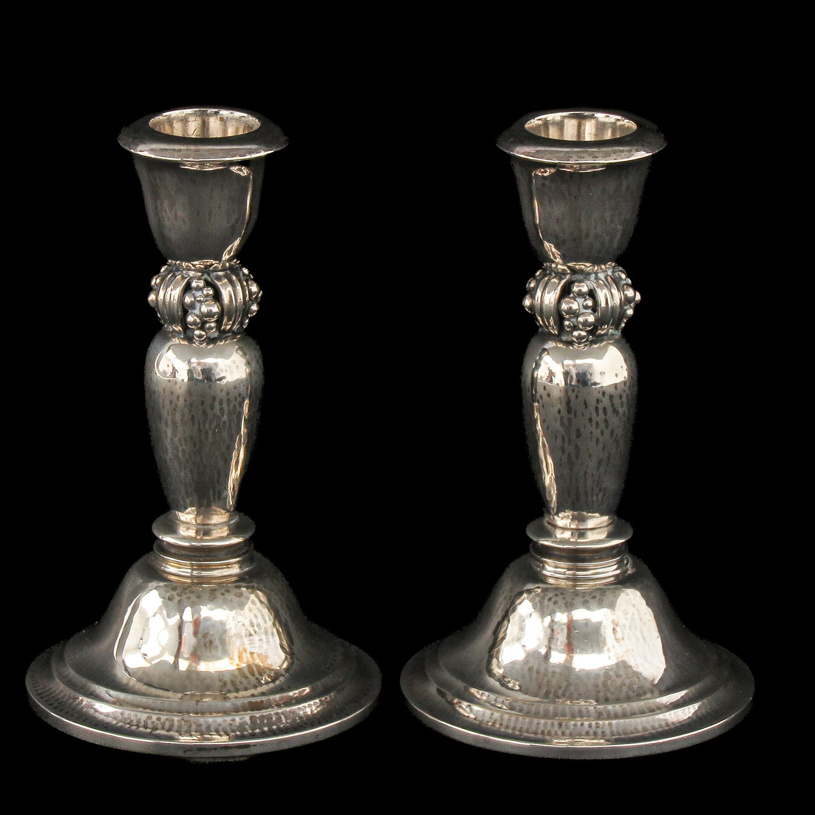 A Pair of Georg Jensen Candlesticks (1 of 7)