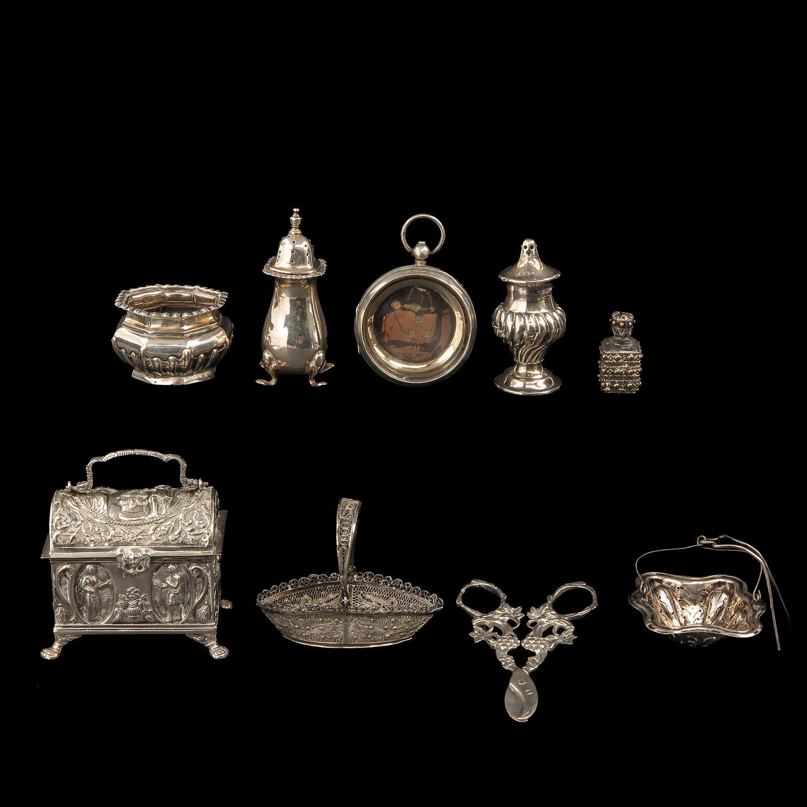 A Diverse Collection of Objects: consisting of a varied collection, including silver
