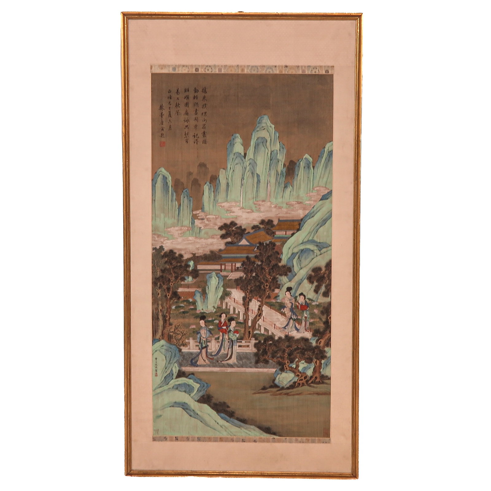 A Large Framed Chinese Work of Art (1 of 6)