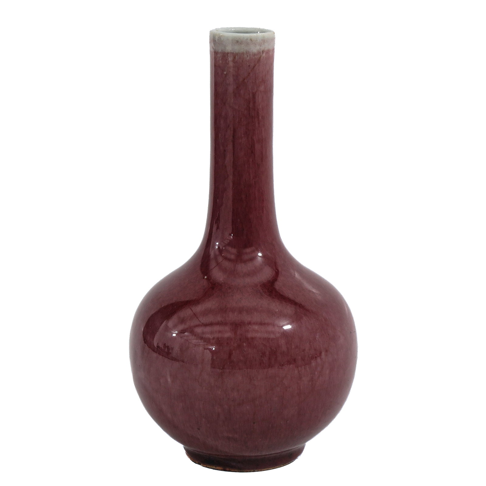 A Flamb? Glazed Vase: 19 cm. tall.