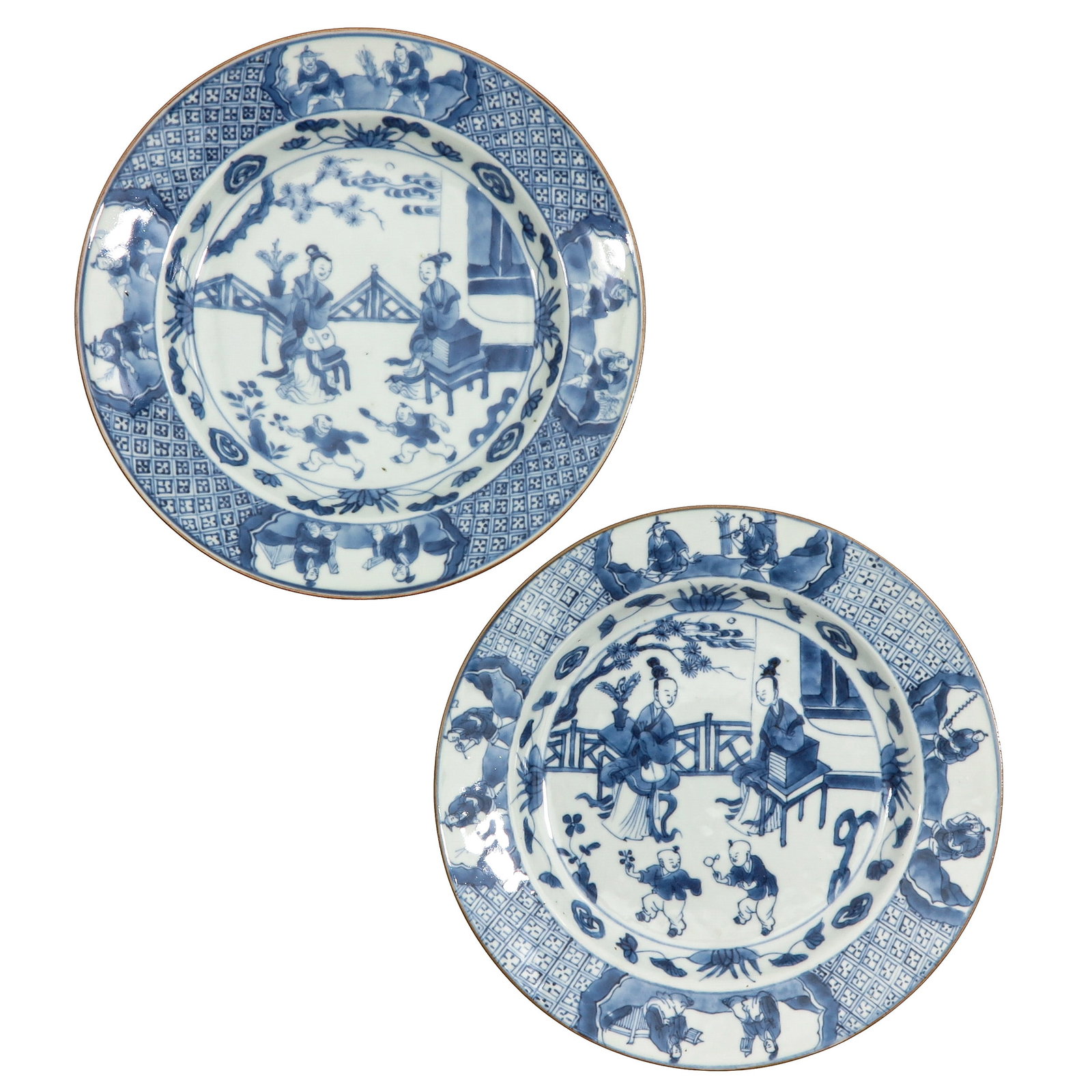 A Pair of Blue and White Plates (1 of 6)