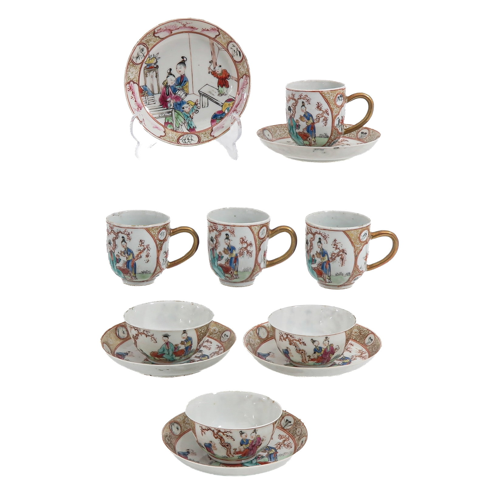 A Group of Mandarin Decor Porcelain (1 of 8)