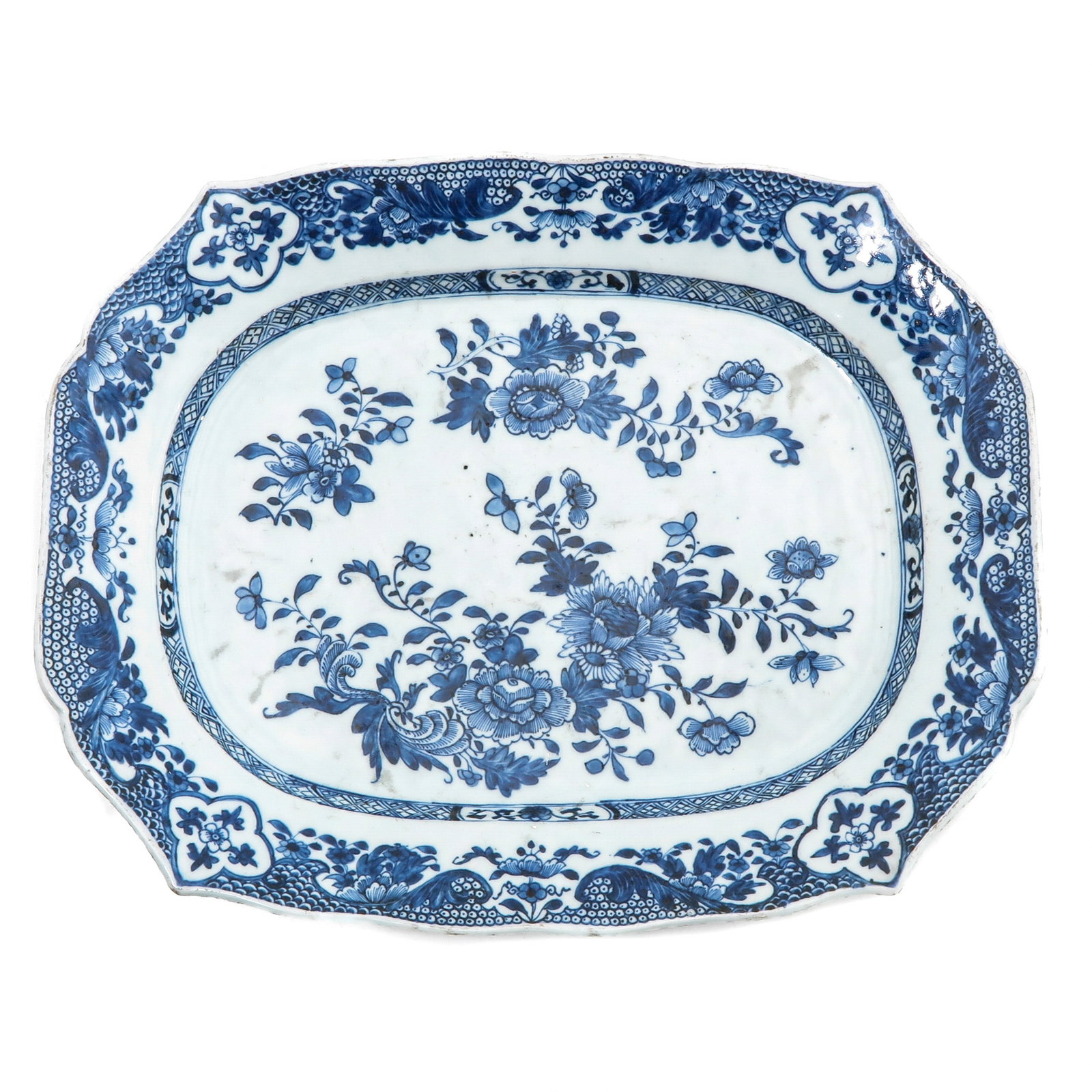 A Blue and White Serving Plate (1 of 2)