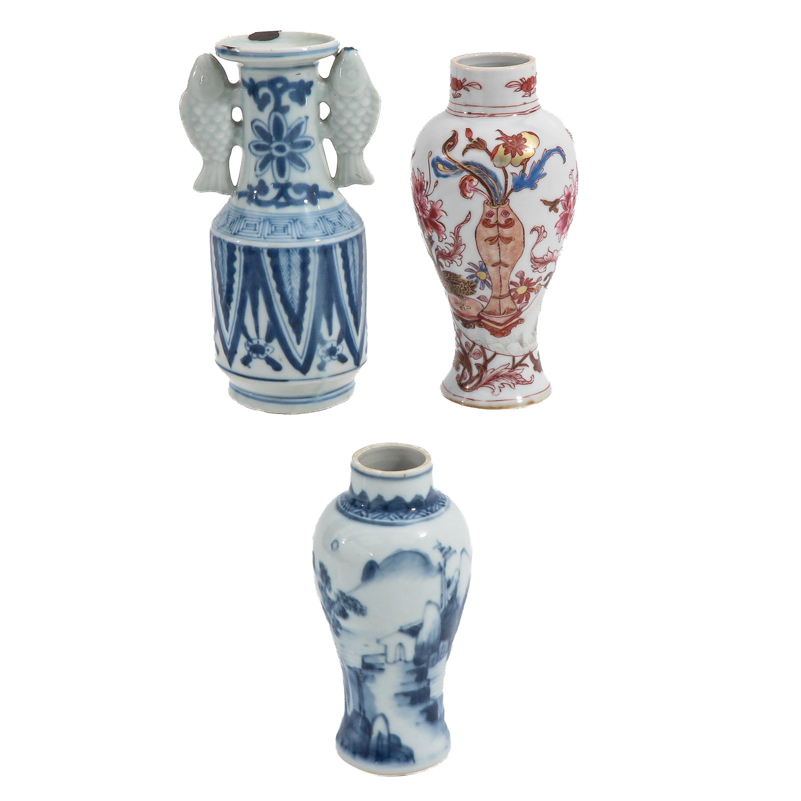 A Group of 3 Chinese Miniature Vases (1 of 6)