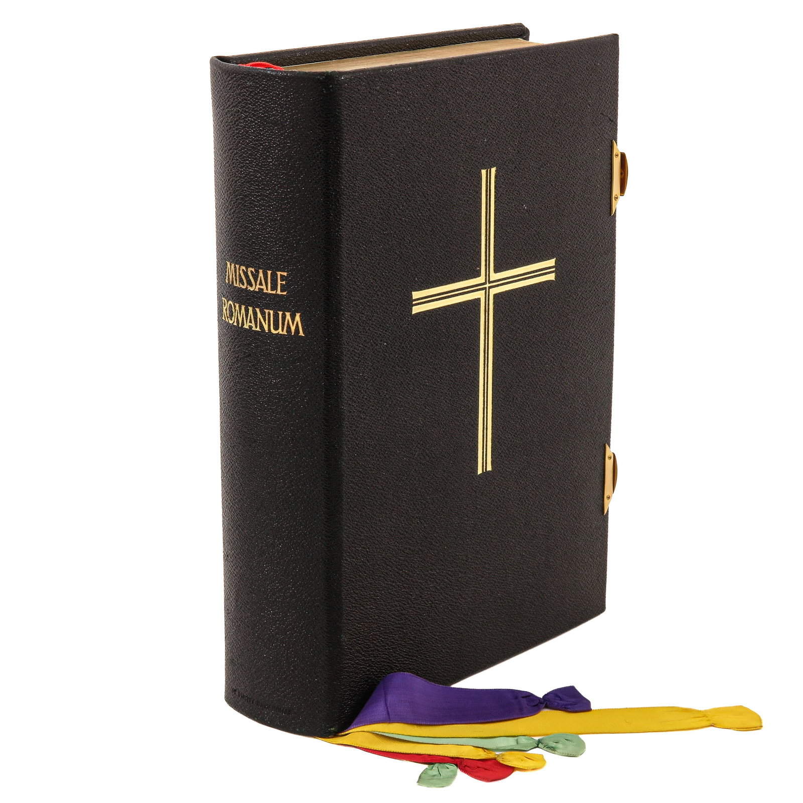A Missale Romanum: with brass clasps, in original box, height 29 cm.