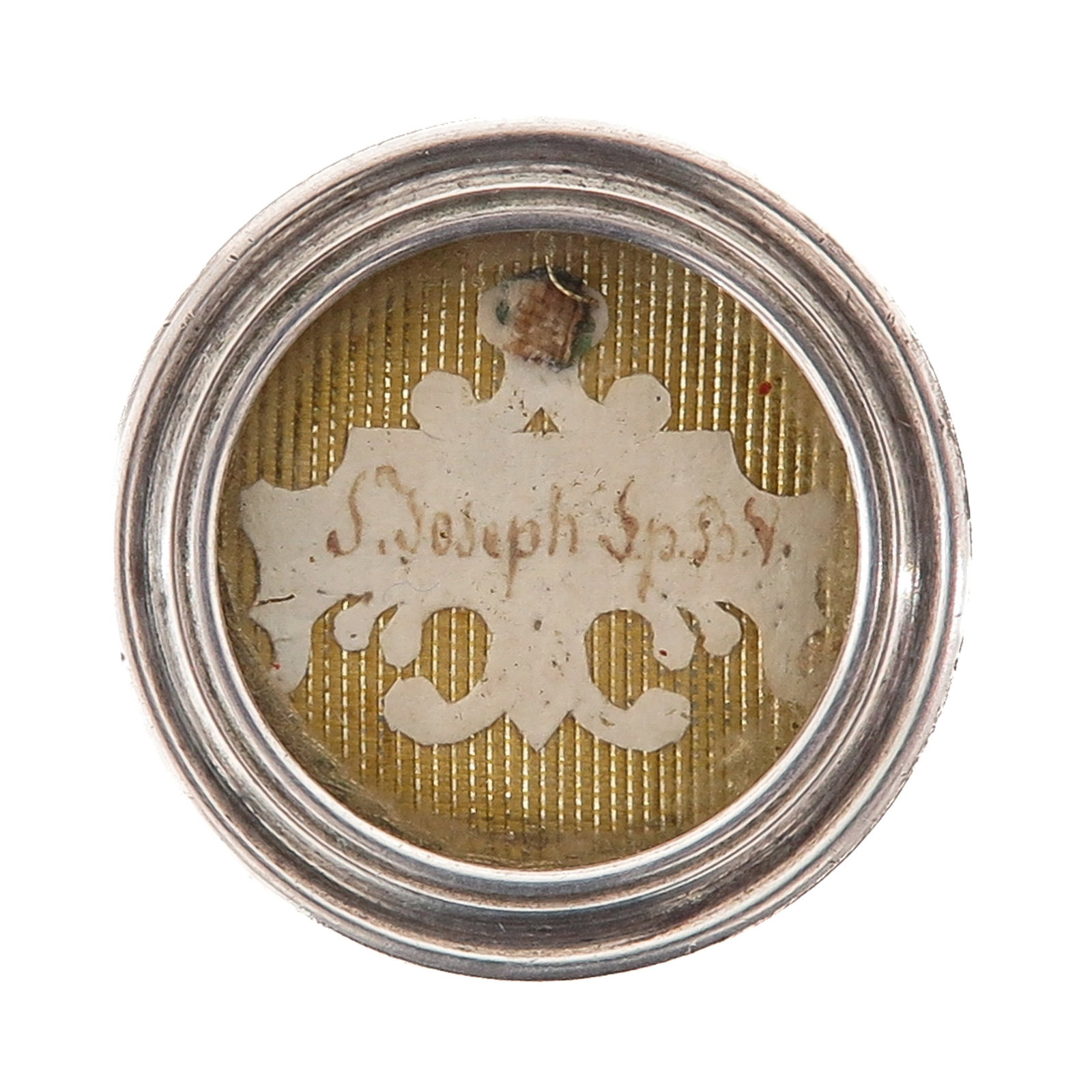 A Sealed Theca: with relic of Saint Joseph, spouse of the Blessed Virgin Mary and patron saint of the Universal Church, workers, fathers and a good death, with certificate, you are purchasing the theca, the relic is