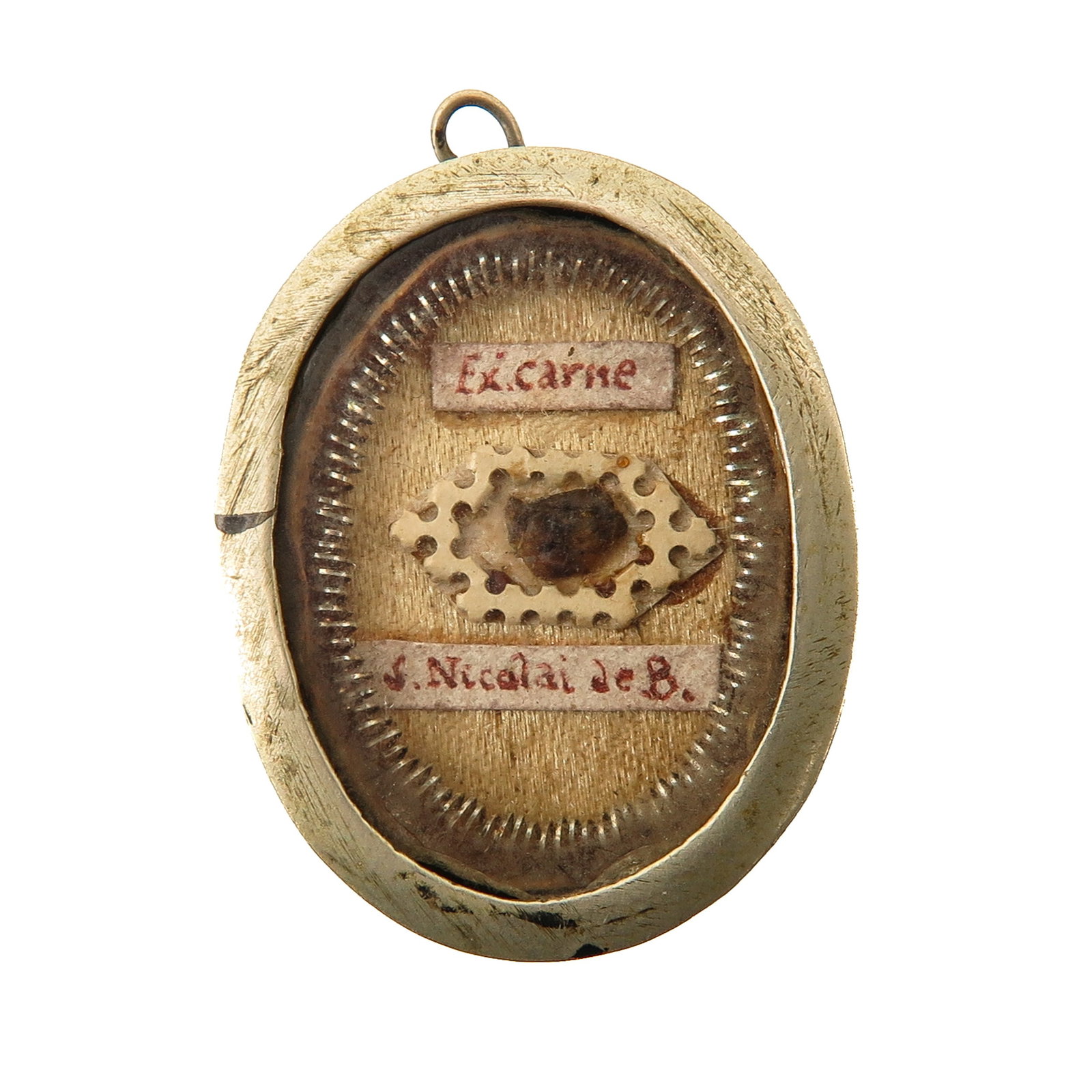 A Sealed Theca: containing relic ex carne (of the body) of Saint Nicholas of Bari (ca. 270-343), bishop of Myra, patron saint of among others children, sailors, merchants and the city of Amsterdam, you are