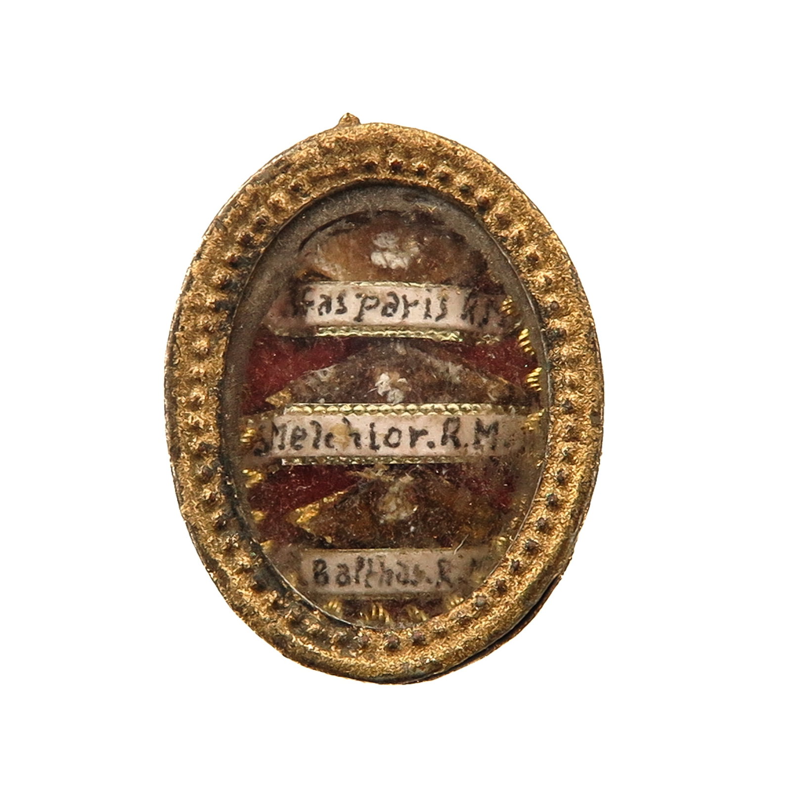A Sealed Multi-Theca: containing relics of the 3 Kings (Magi), Caspar, Melchior and Balthasar, according to Christian tradition the three wise men who visited the Christ Child, you are purchasing the theca, the relics are