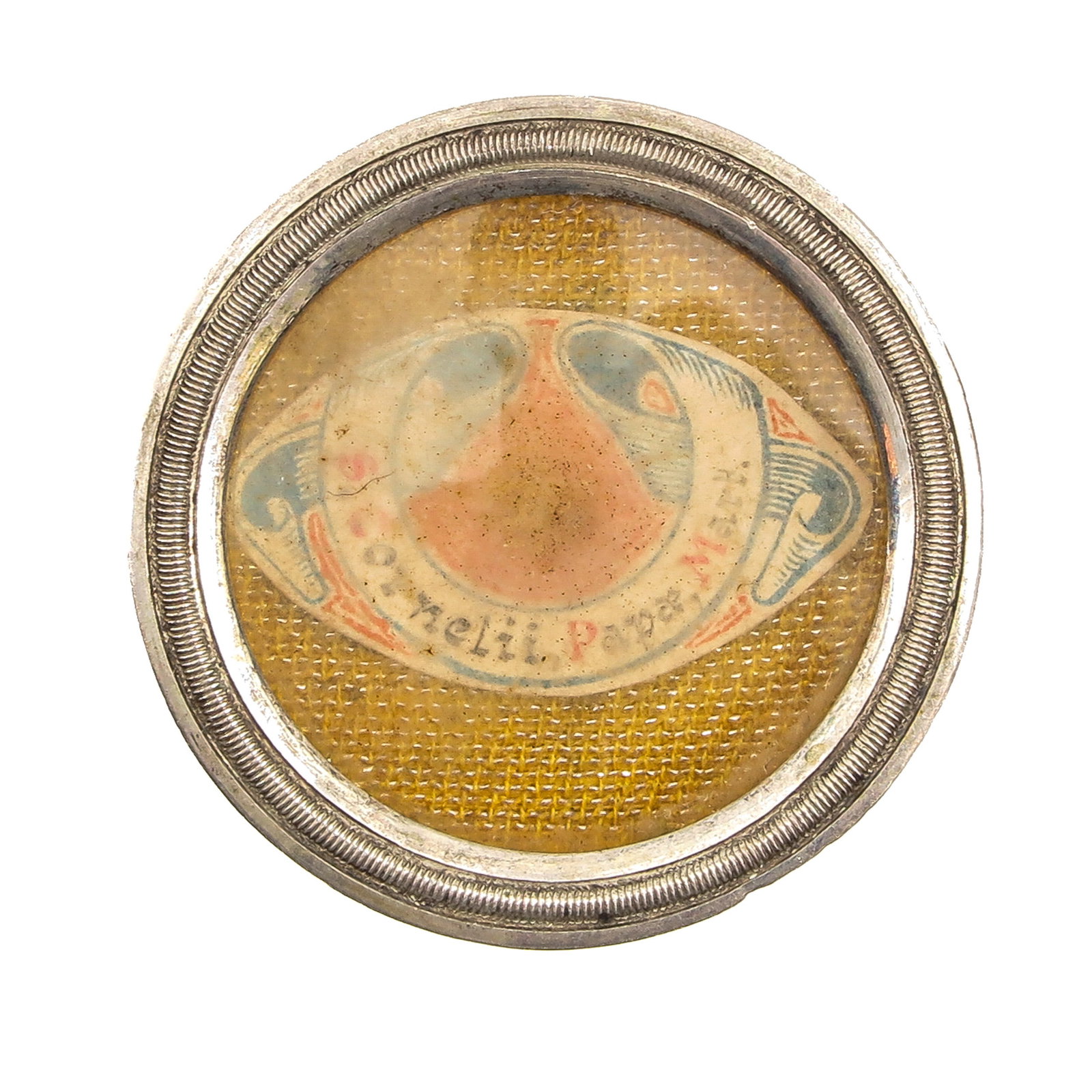 A Sealed Theca: containing relic of Saint Cornelius, pope of the Roman Catholic Church from 251 to 253, martyr and patron saint of cattle, horned cattle, livestock dealers and against epilepsy, convulsions and ear