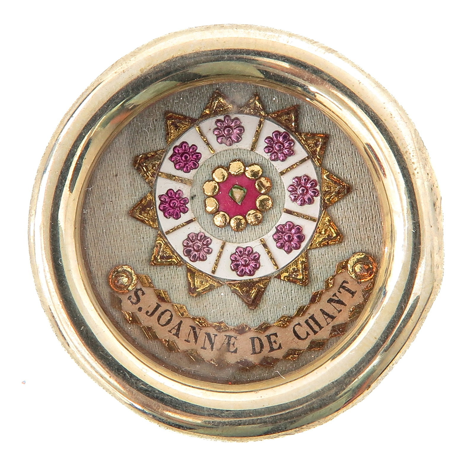 A Sealed Theca: containing relic of Saint John of Kanty (1390-1473), Polish priest, professor and patron saint of Poland, Lithuania, students, teachers and Catholic universities, you are purchasing the theca, the