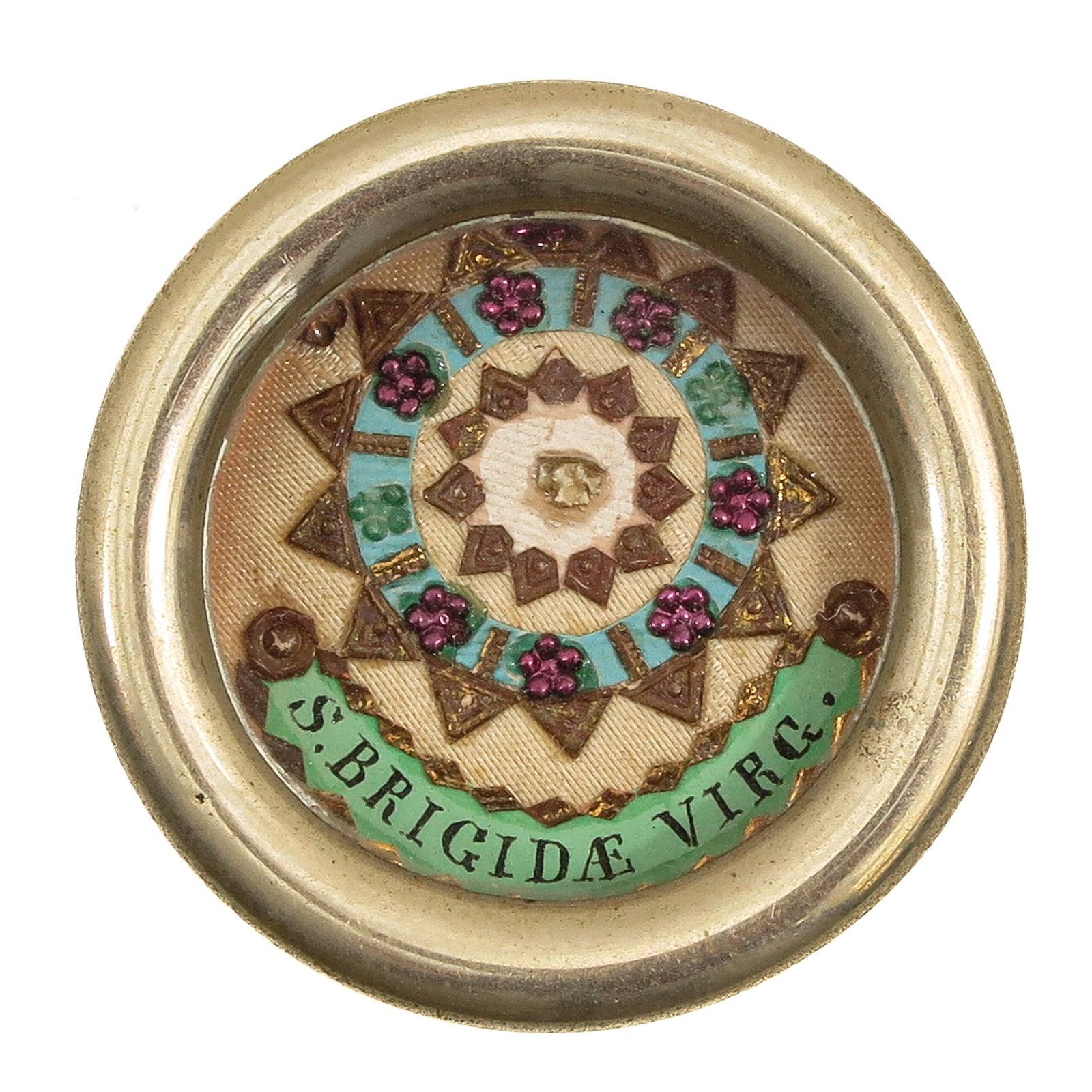 A Sealed Theca: containing relic of Saint Bridget of Sweden (ca. 1303-1373), foundress of the Order of the Most Holy Saviour (Bridgettines), mystic and patron saint of Europe, you are purchasing the theca, the relic