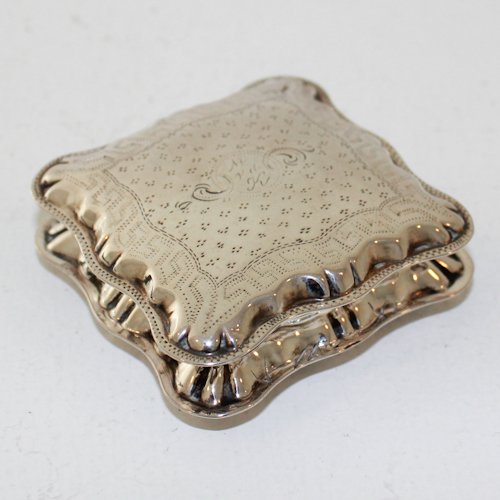 Dutch Silver Pill Box: 19th century, 1875