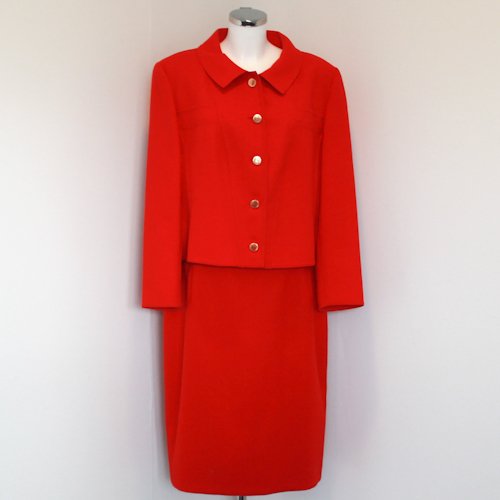 Louis Feraud Ladies Suit: Red in color, size 44