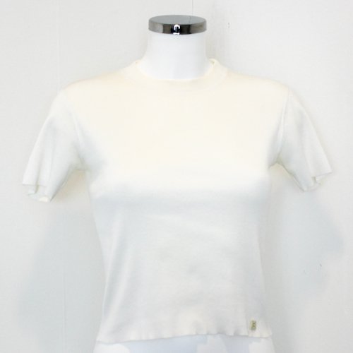 Chanel Ladies Classic Sweater: White in color