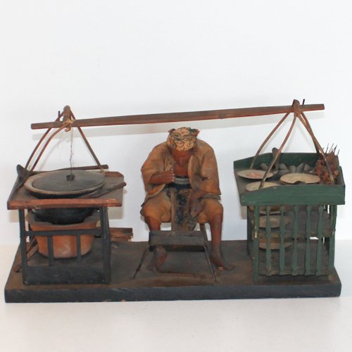 Antique Indonesian Sculpture: 32 x 14 x 14 cm