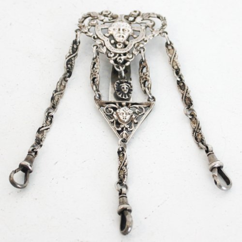 Dutch Silver Antique Chatelaine: 19th Century