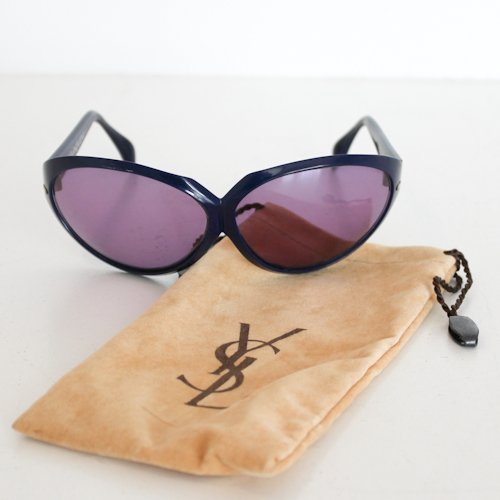 1980s Yves Sain Laurent Sungalasses: In original Case