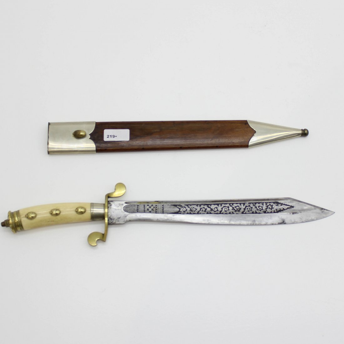 Indonesian Kris and Sheath: 52 cm long.