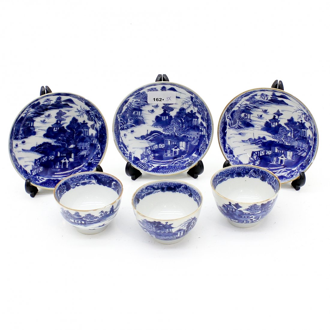 Lot of 3 China Porcelain Cups and Saucers (1 of 3)