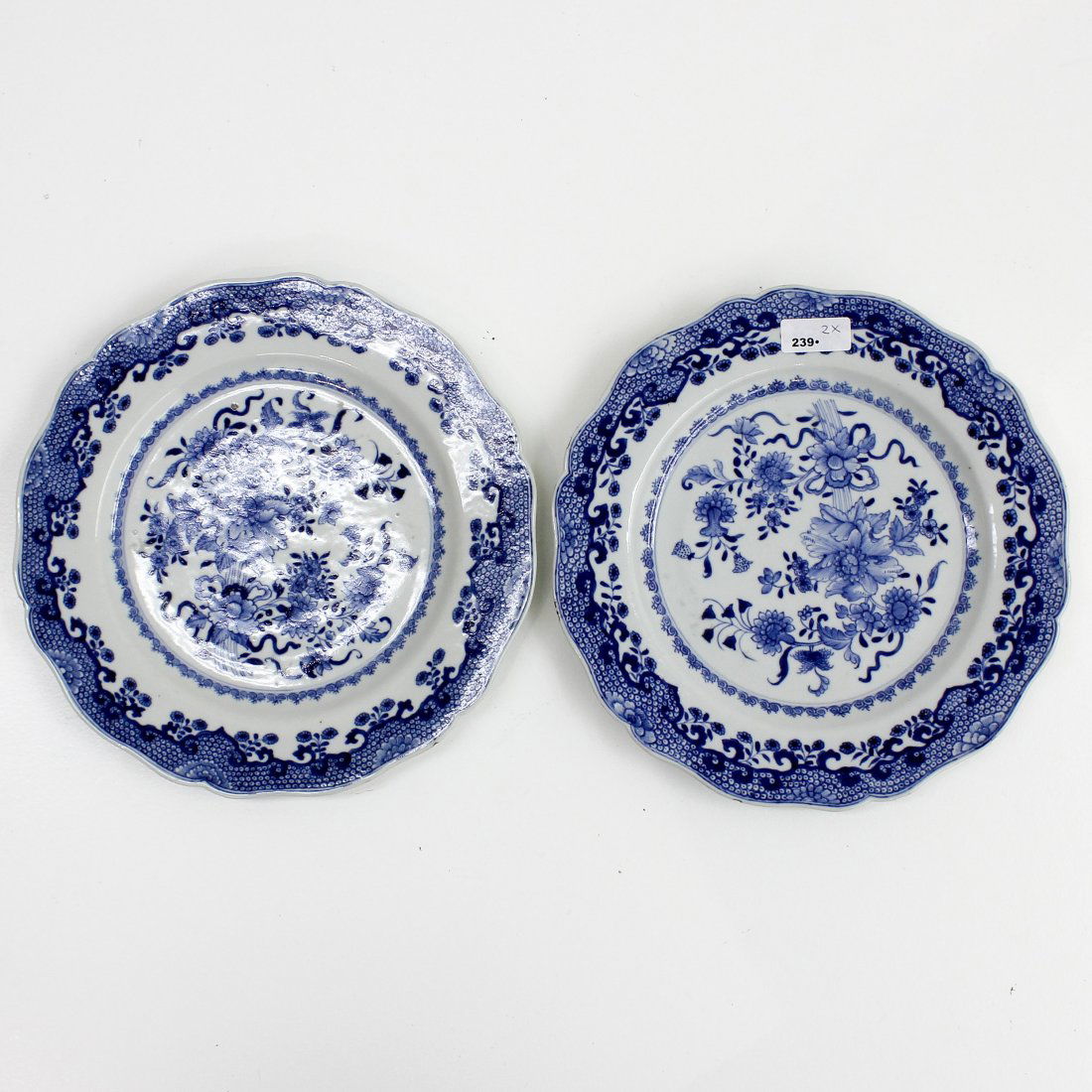 Lot of 2 18th Century China Porcelain Plates (1 of 2)