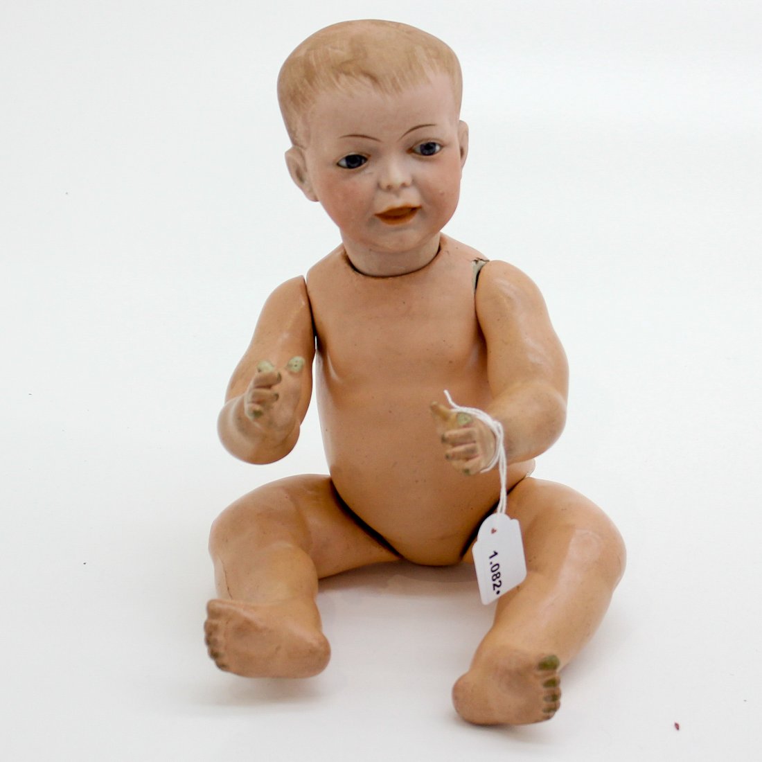 19th Century German Bisque Head Baby Boy Doll (1 of 1)