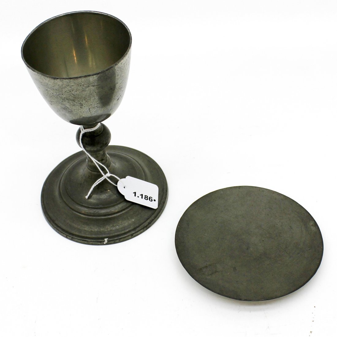 19th Century Tin Chalice with Cover (1 of 1)