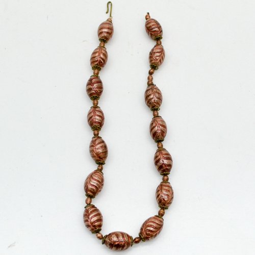 HAND PAINTED BEAD NECKLACE (1 of 1)