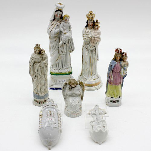 LOT OF RELIGIOUS SCULPTURES (1 of 2)